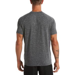Nike Men's Heather Short Sleeve Hydroguard Swim Shirt -Black