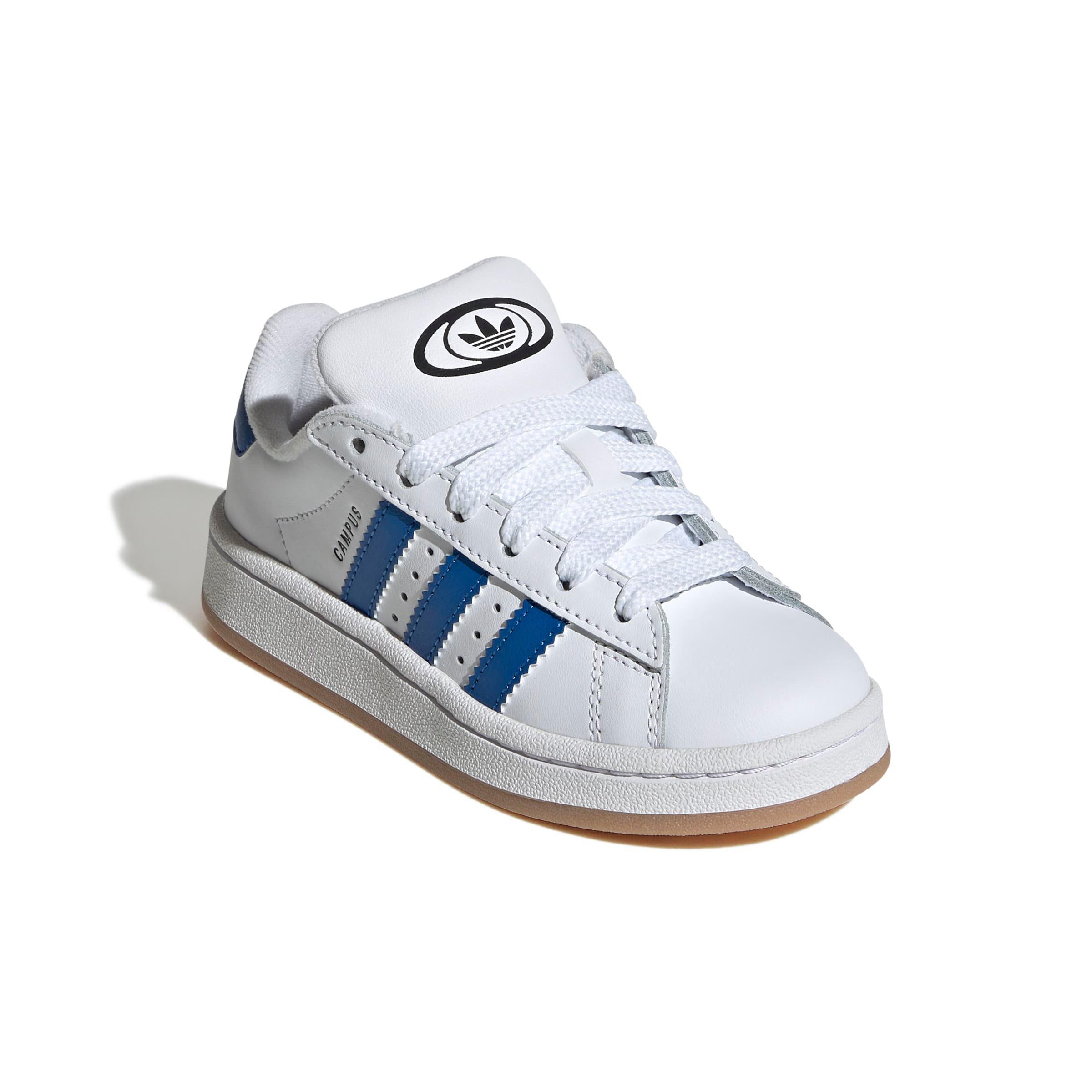 adidas Originals Campus 00s "Ftwr White/Blue/Core Black" Preschool Boys' Shoe - WHITE/BLUE/BLACK Thumbnail View 3