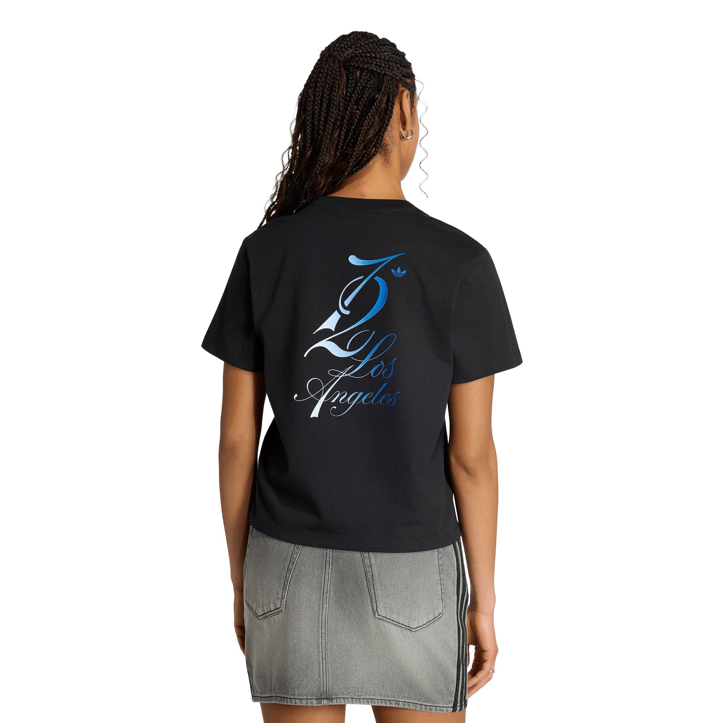 adidas Originals Women's FIFA World Cup 26&trade; Host City Los Angeles T-Shirt - Black - BLACK Thumbnail View 2