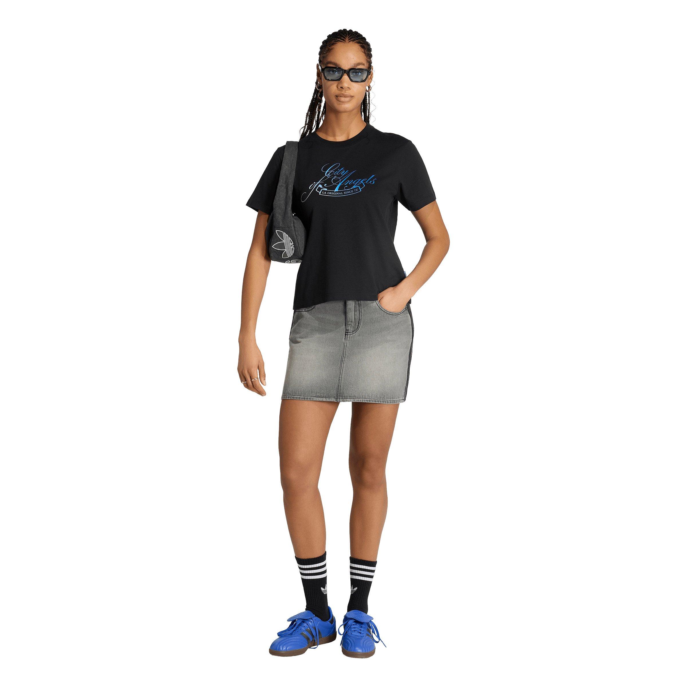 adidas Originals Women's FIFA World Cup 26&trade; Host City Los Angeles T-Shirt - Black - BLACK Thumbnail View 5