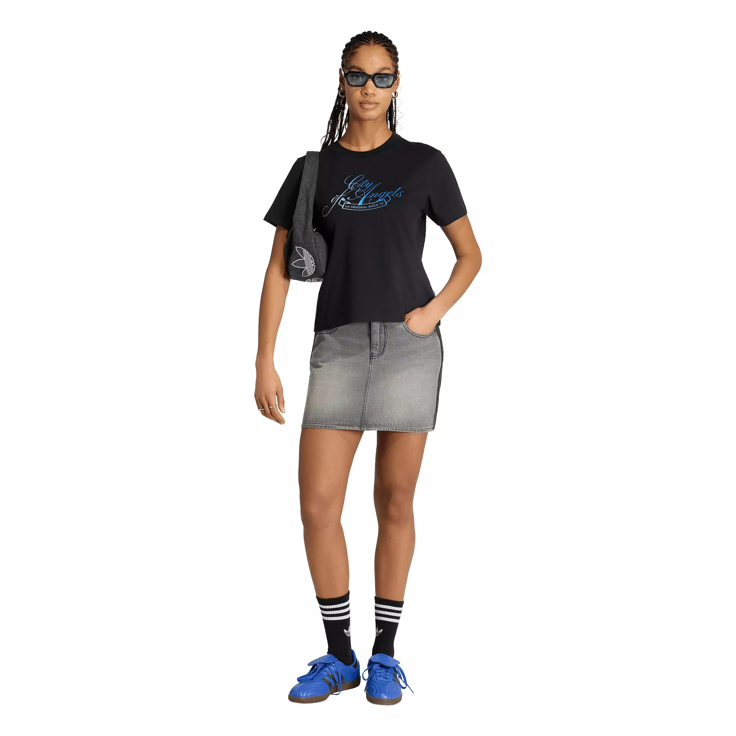 adidas Originals Women's FIFA World Cup 26&trade; Host City Los Angeles T-Shirt - Black - BLACK