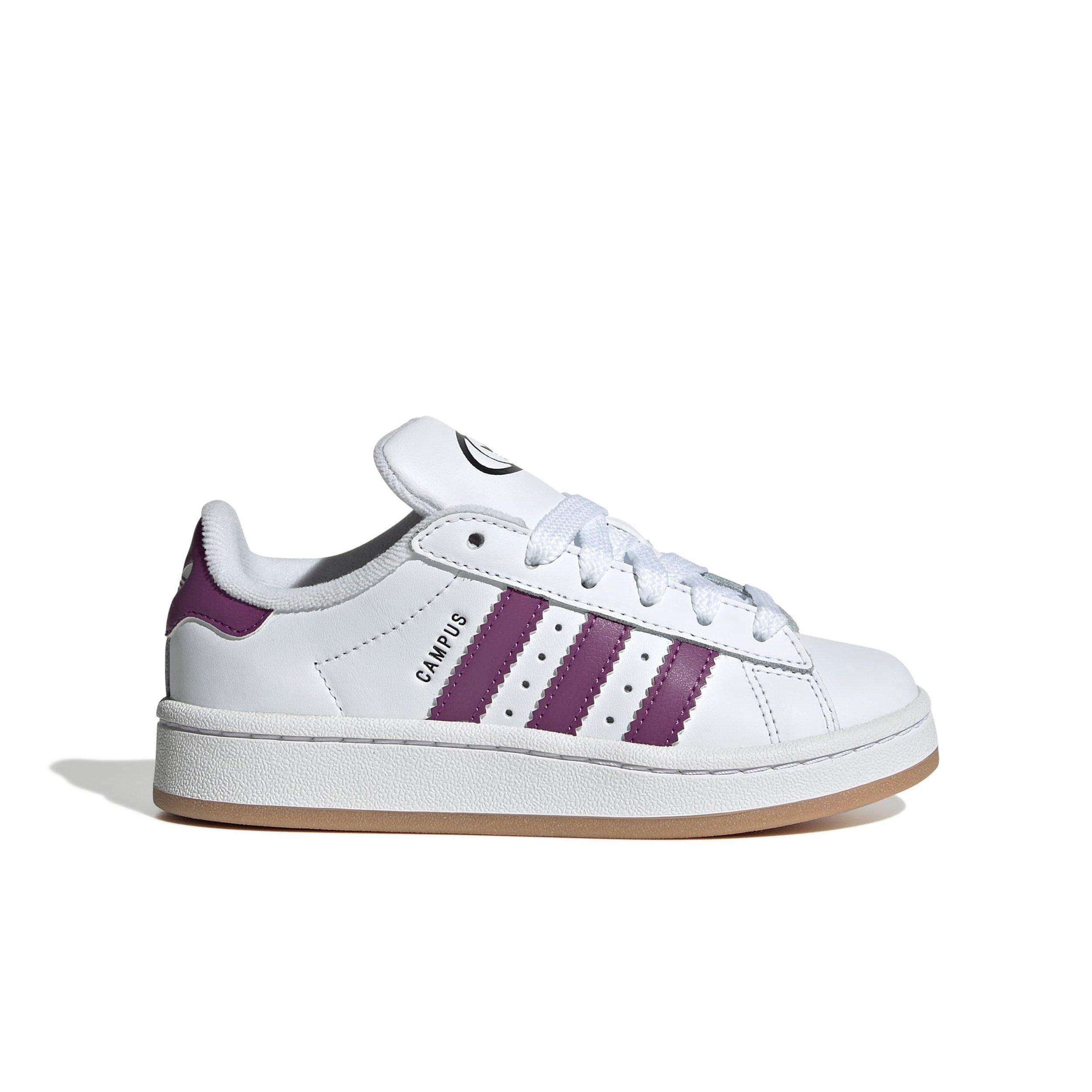 adidas Originals Campus 00s "Ftwr White/Rich Mauve/Core Black" Preschool Girls' Shoe - WHITE/MAUVE/BLACK Thumbnail View 1