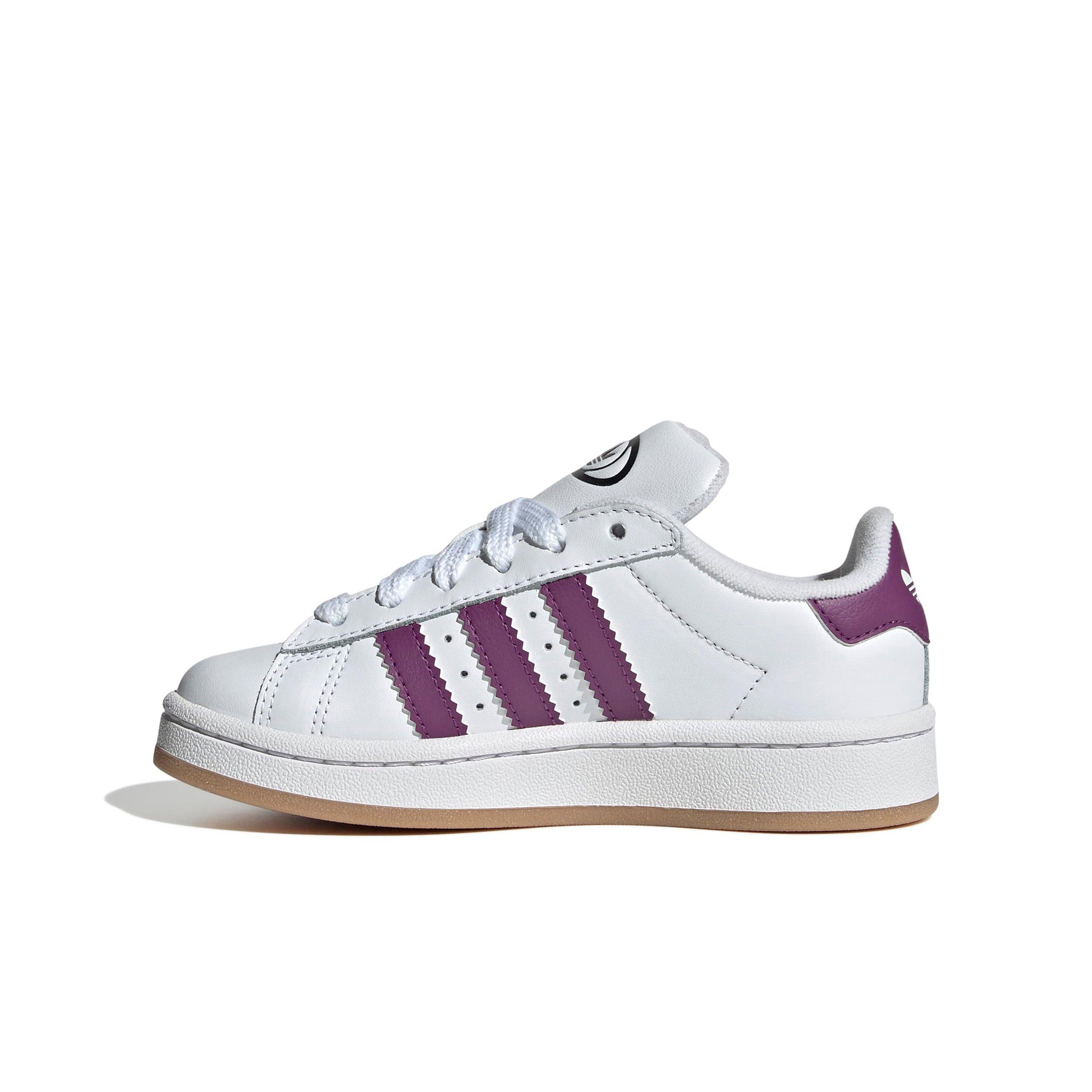 adidas Originals Campus 00s "Ftwr White/Rich Mauve/Core Black" Preschool Girls' Shoe - WHITE/MAUVE/BLACK Thumbnail View 2