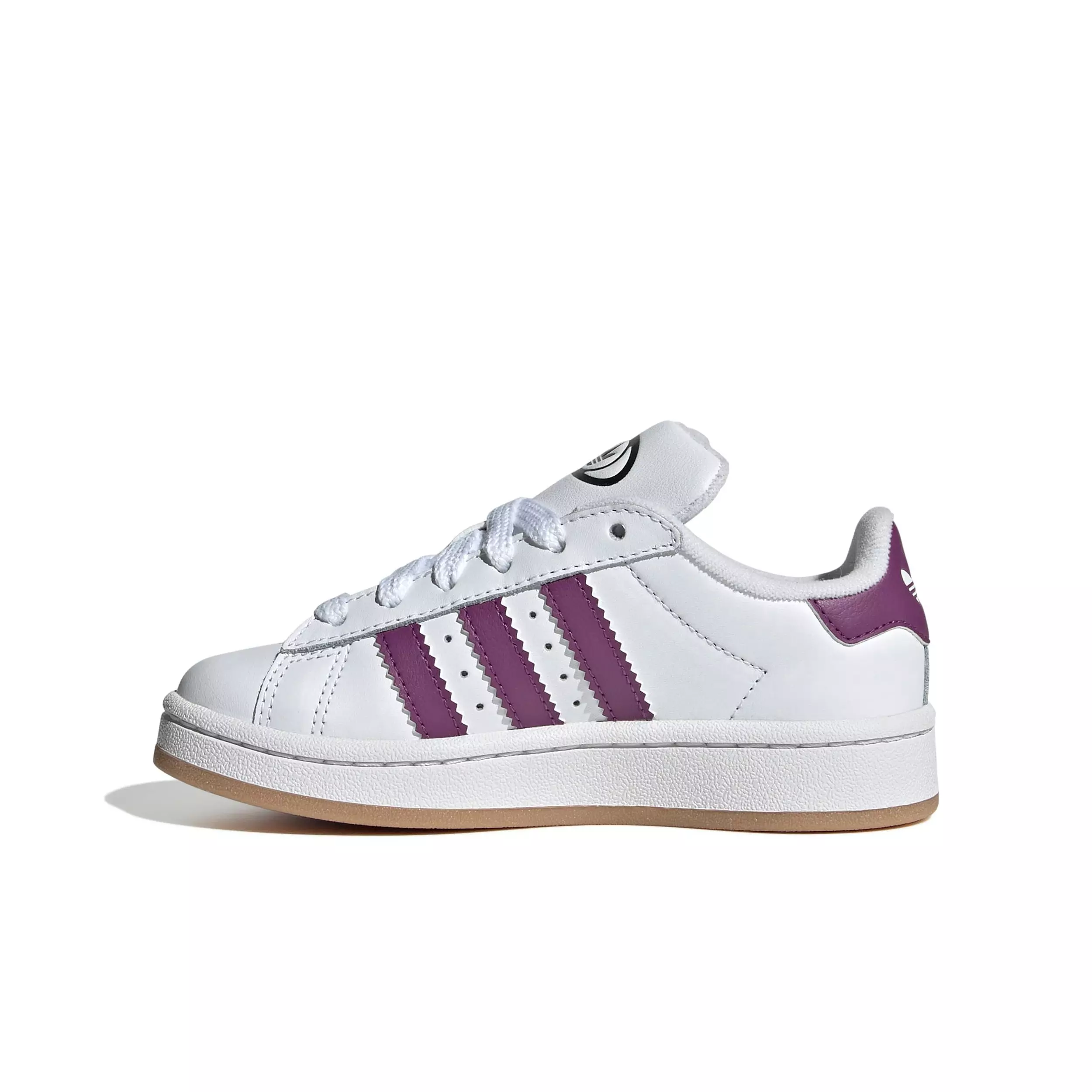 adidas Originals Campus 00s "Ftwr White/Rich Mauve/Core Black" Preschool Girls' Shoe - WHITE/MAUVE/BLACK