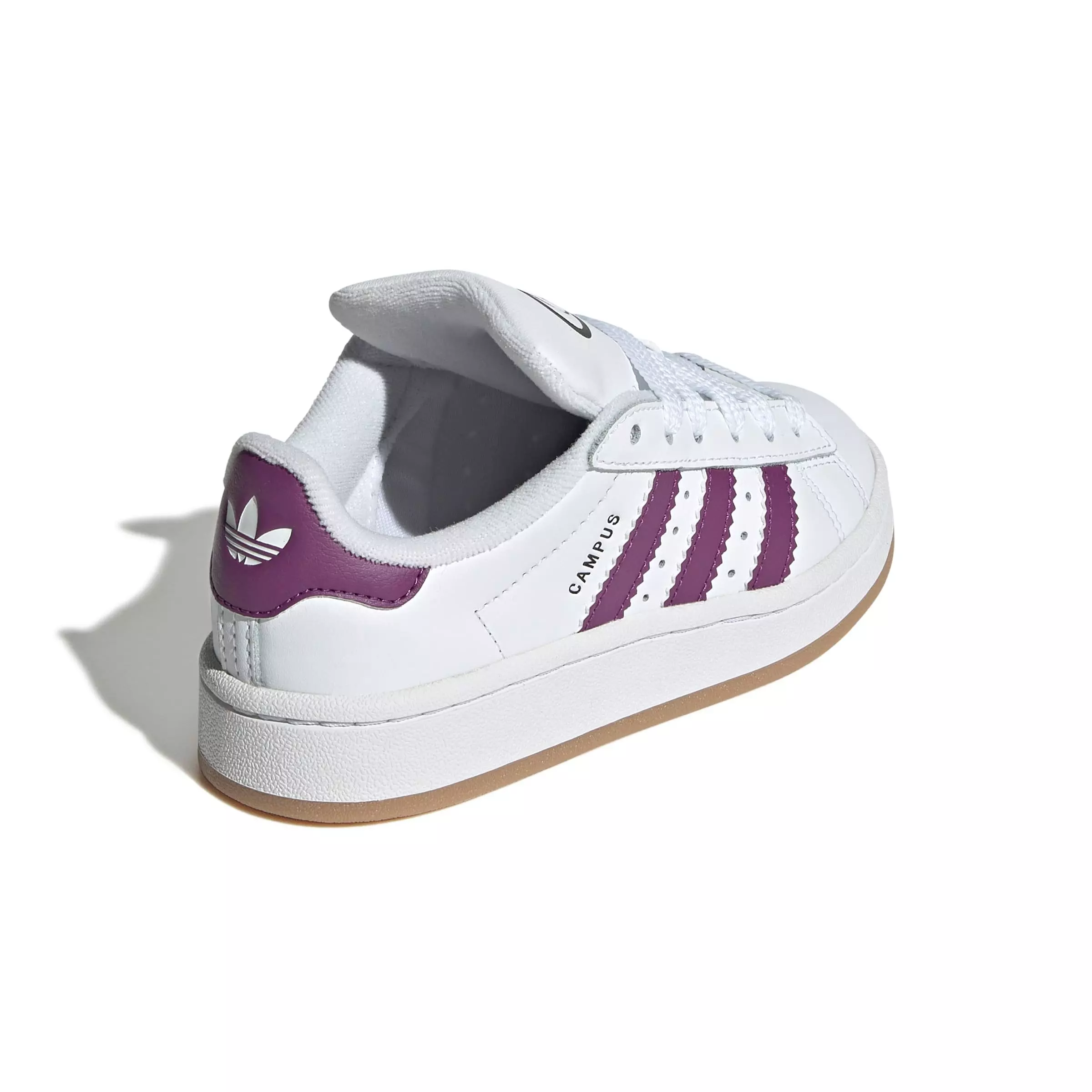 adidas Originals Campus 00s "Ftwr White/Rich Mauve/Core Black" Preschool Girls' Shoe - WHITE/MAUVE/BLACK