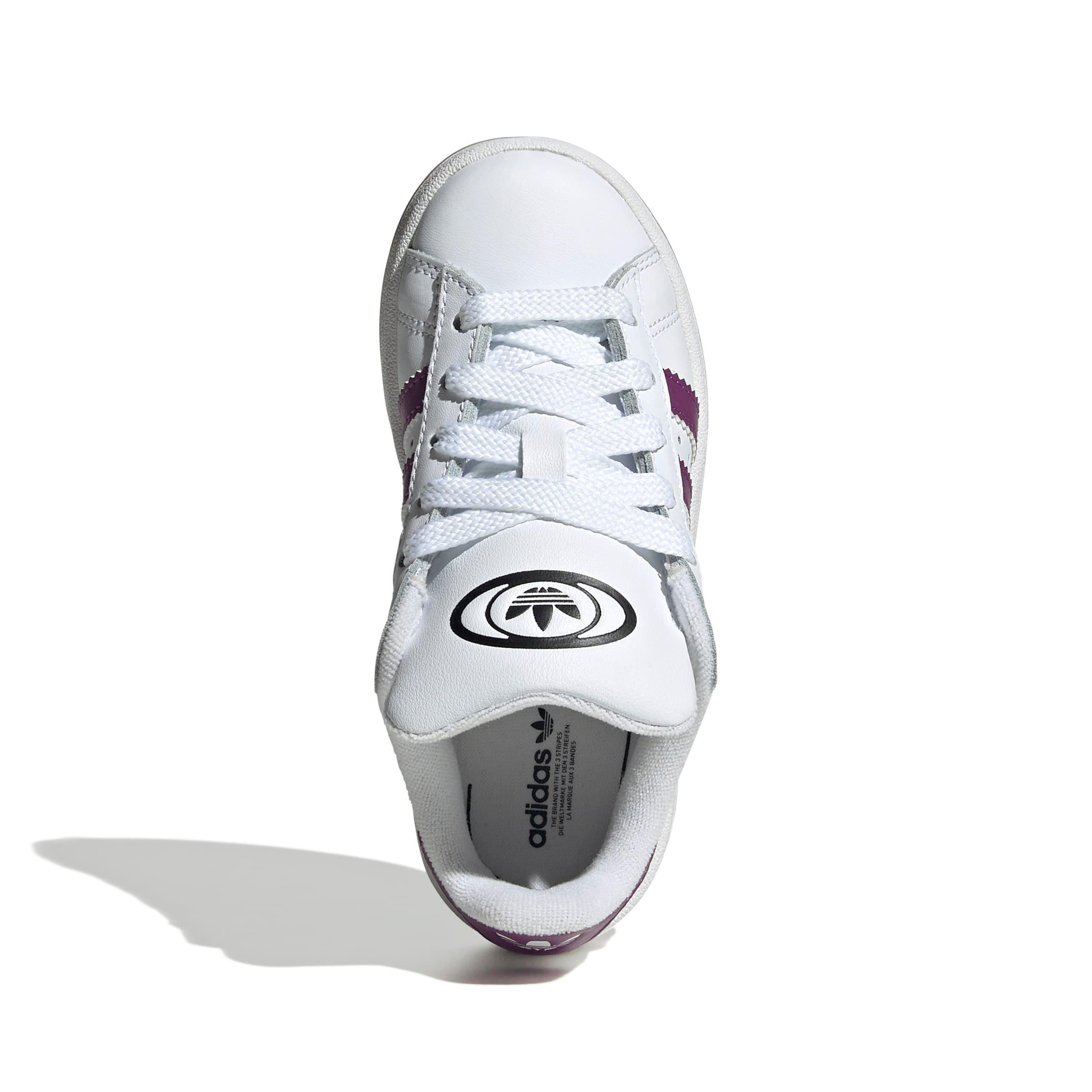 adidas Originals Campus 00s "Ftwr White/Rich Mauve/Core Black" Preschool Girls' Shoe - WHITE/MAUVE/BLACK Thumbnail View 7
