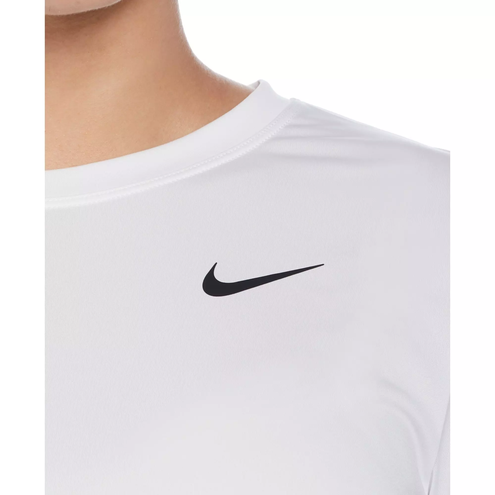 Nike Women's Essential Short Sleeve Hydroguard Top-White - WHITE