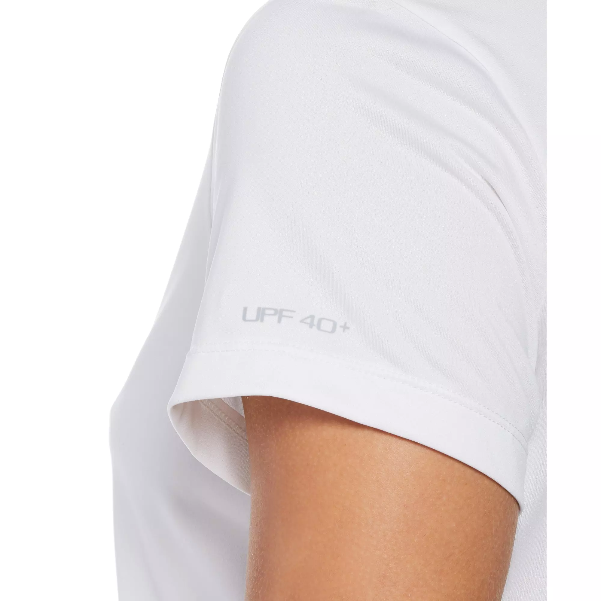 Nike Women's Essential Short Sleeve Hydroguard Top-White - WHITE