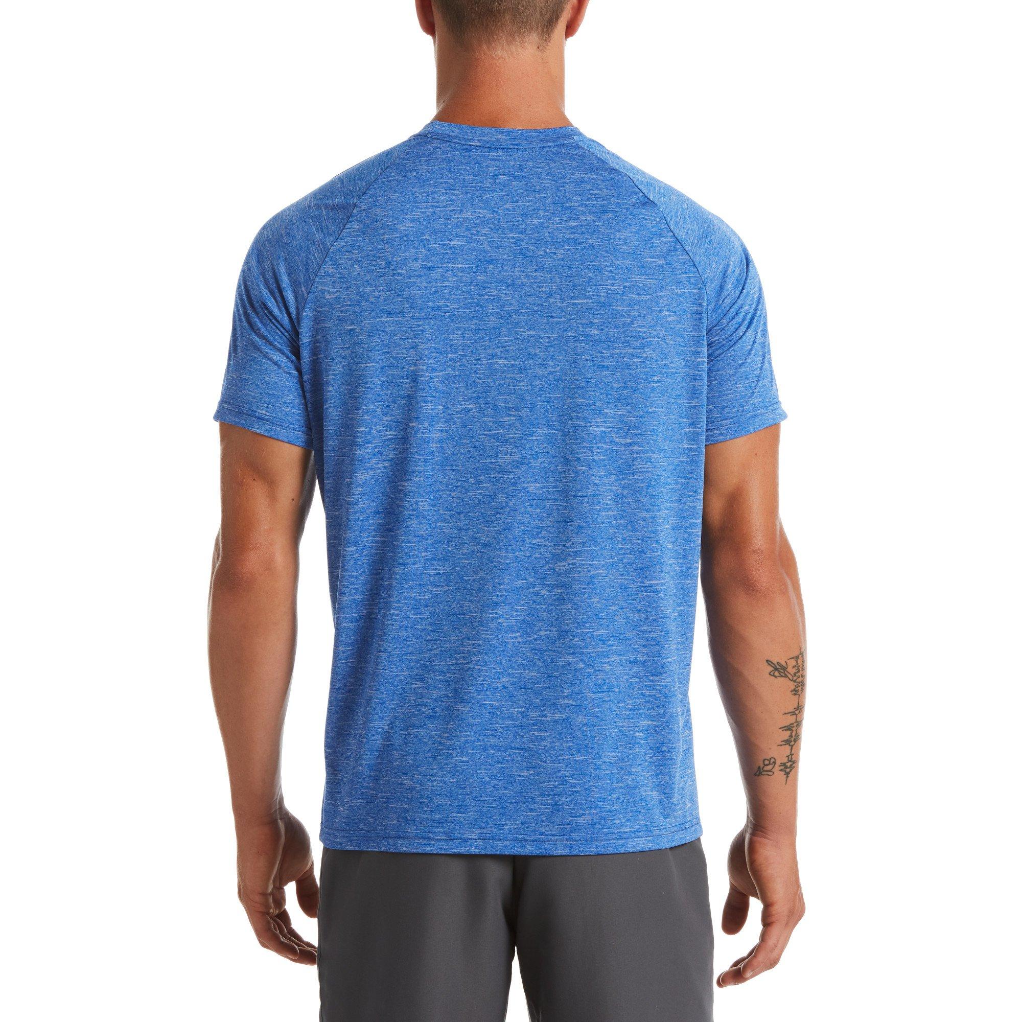 Nike Men's Short Sleeve Hydroguard Swim Shirt -Royal - ROYAL Thumbnail View 2