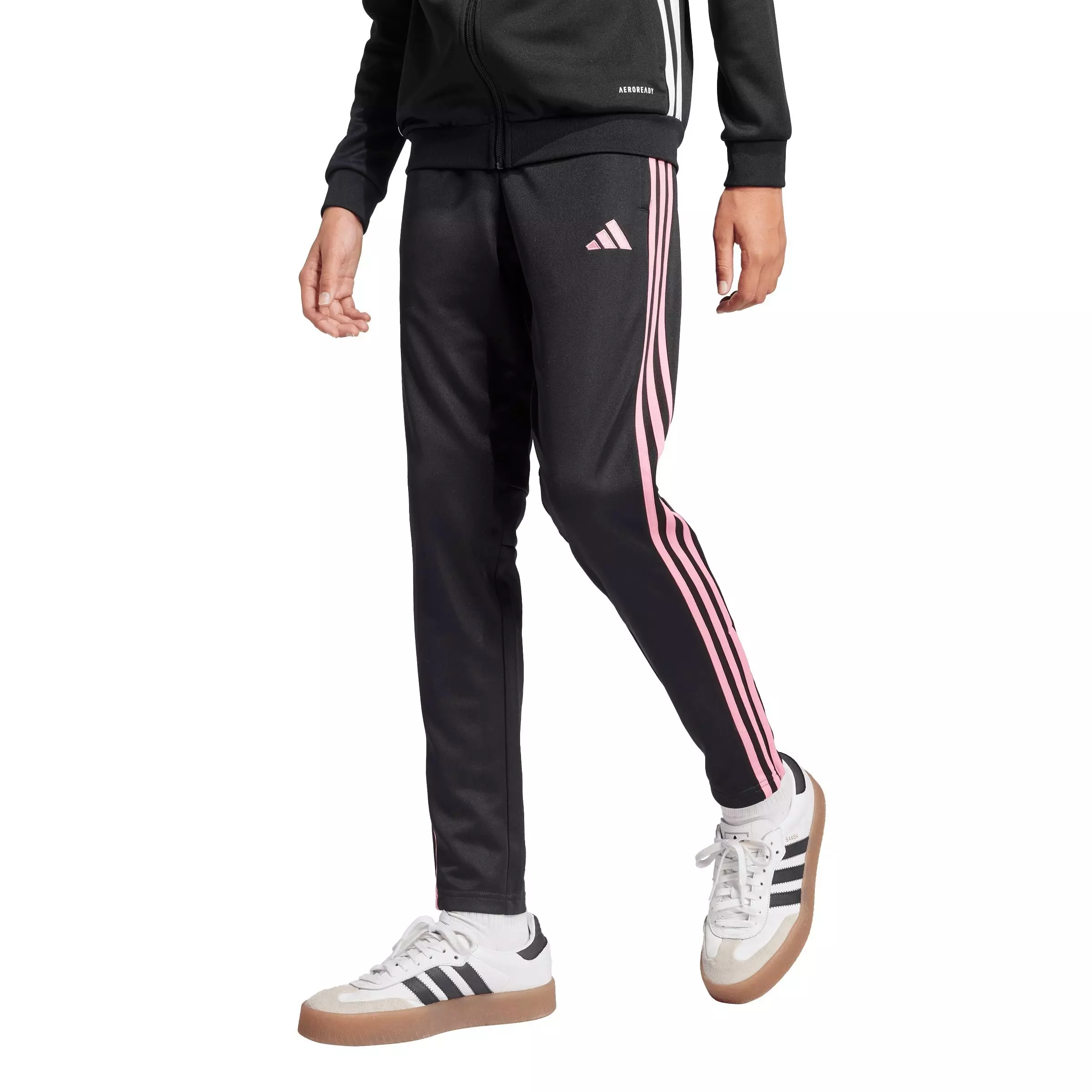adidas Big Girls' Tiro 25 Essentials Training Tracksuit Bottom - Black - BLACK