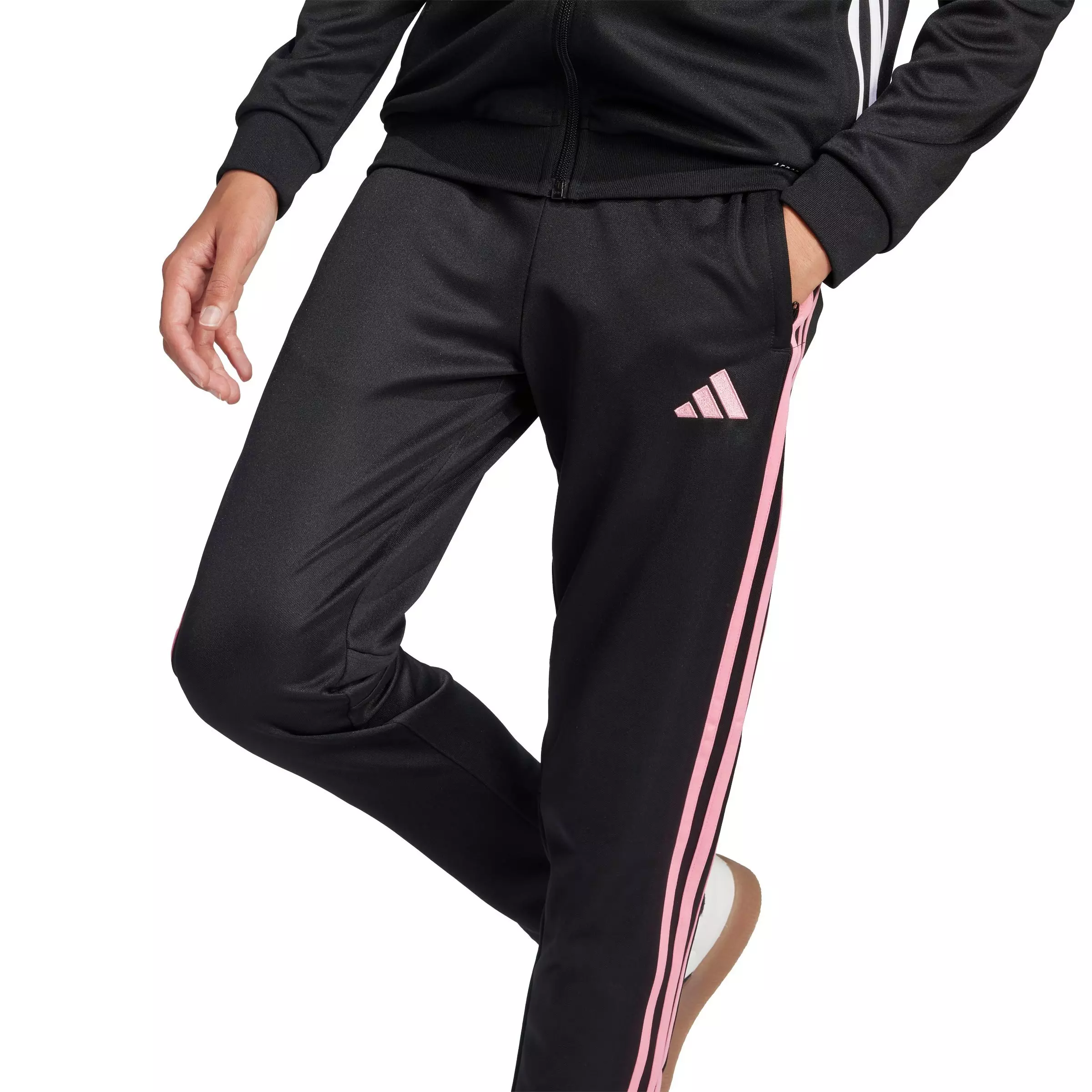 adidas Big Girls' Tiro 25 Essentials Training Tracksuit Bottom - Black - BLACK