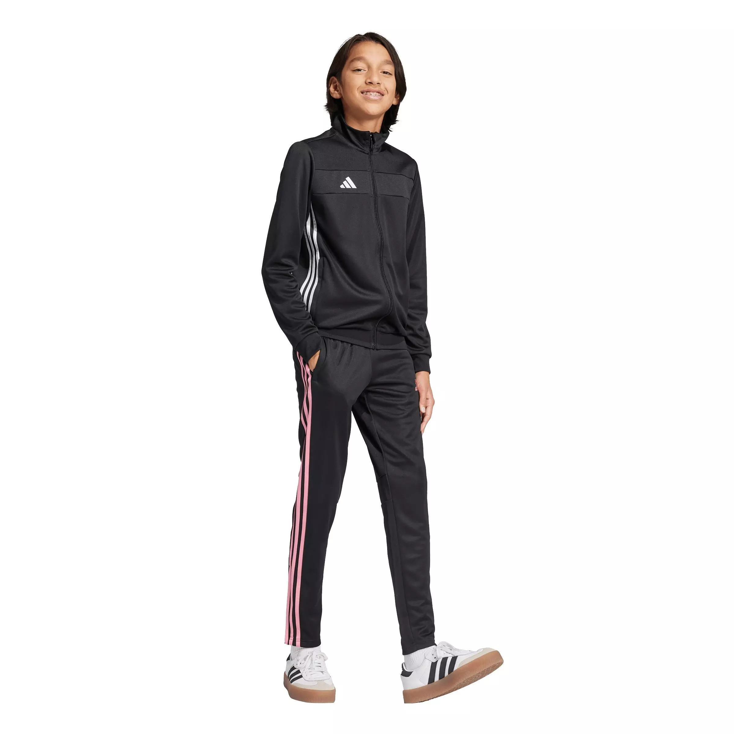adidas Big Girls' Tiro 25 Essentials Training Tracksuit Bottom - Black - BLACK