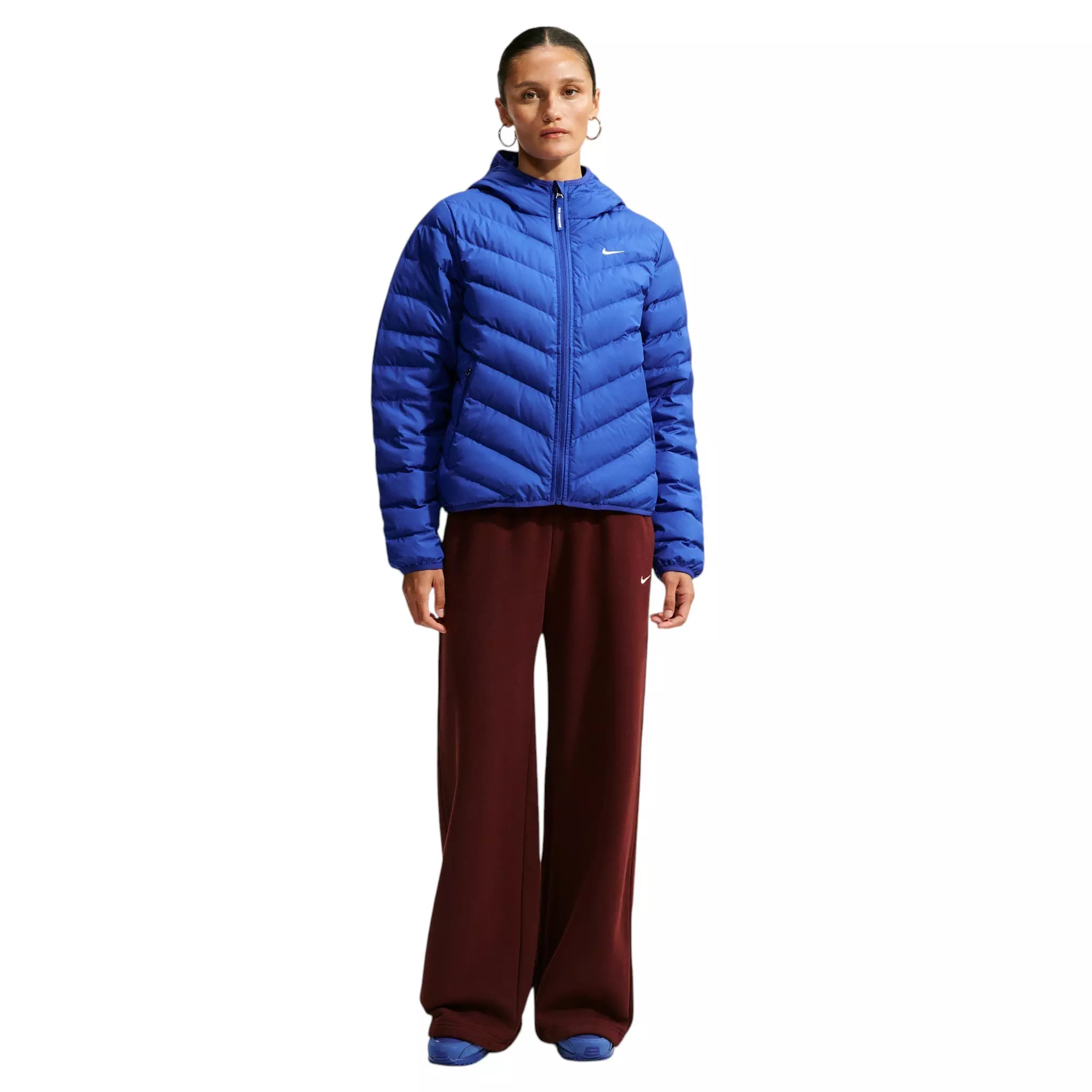 Nike Women's Sportswear Windpuffer Therma-FIT Hooded Down Jacket - Royal - ROYAL