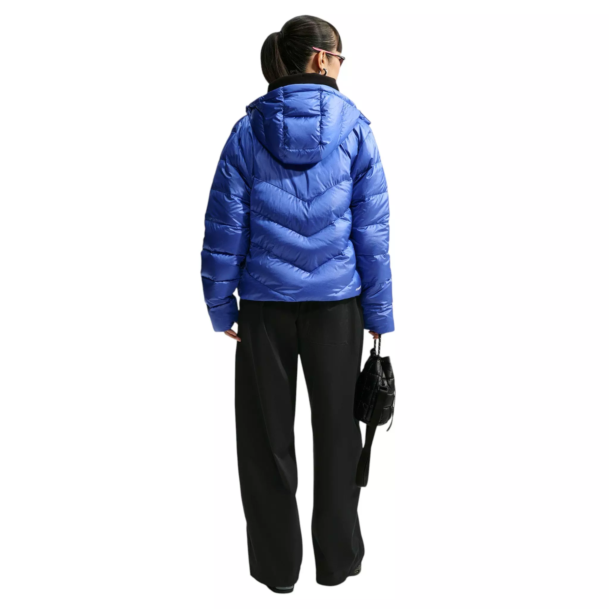 Nike Women's Sportswear Windpuffer Therma-FIT Hooded Down Jacket - Royal - ROYAL