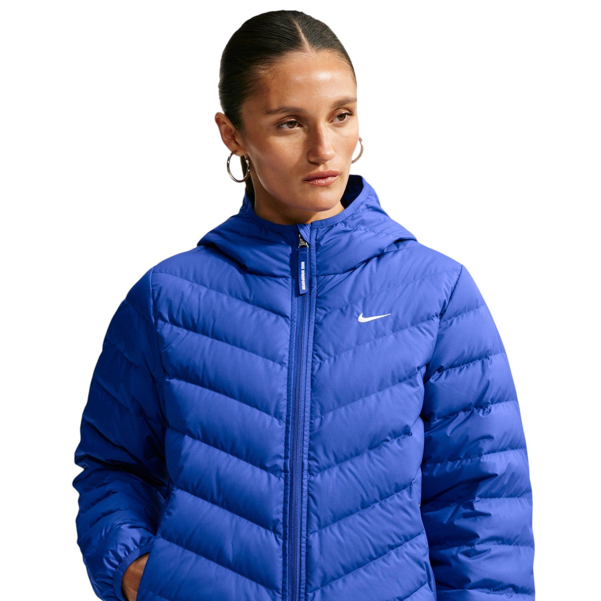 Nike Women's Sportswear Windpuffer Therma-FIT Hooded Down Jacket - Royal - ROYAL