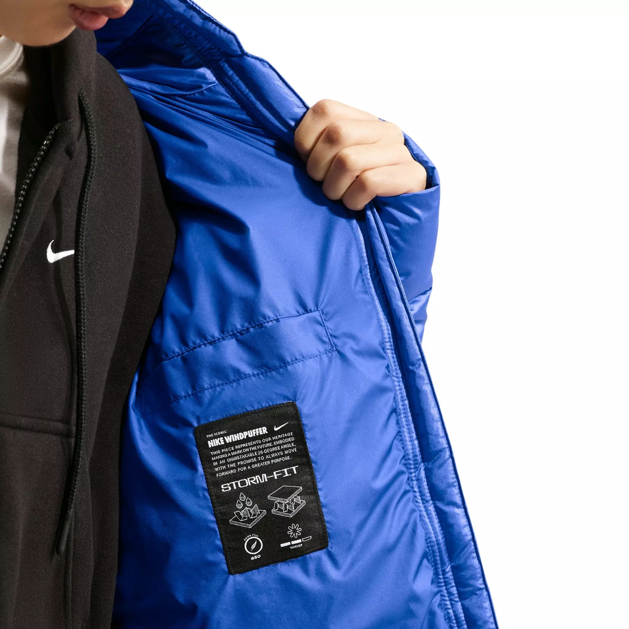 Nike Women's Sportswear Windpuffer Therma-FIT Hooded Down Jacket - Royal - ROYAL