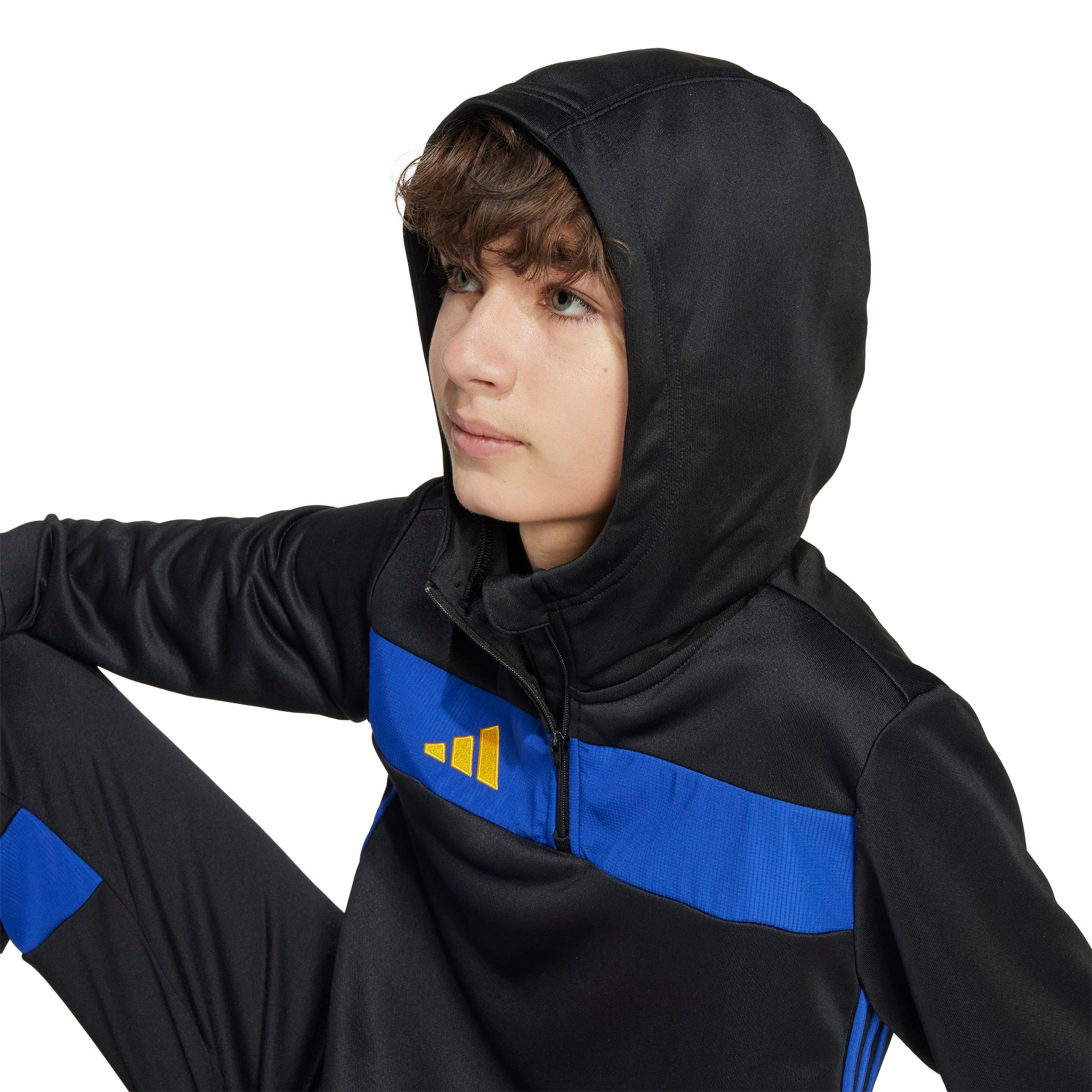 adidas Tiro 25 Essentials Big Boys' Black Sweat Hoodie
