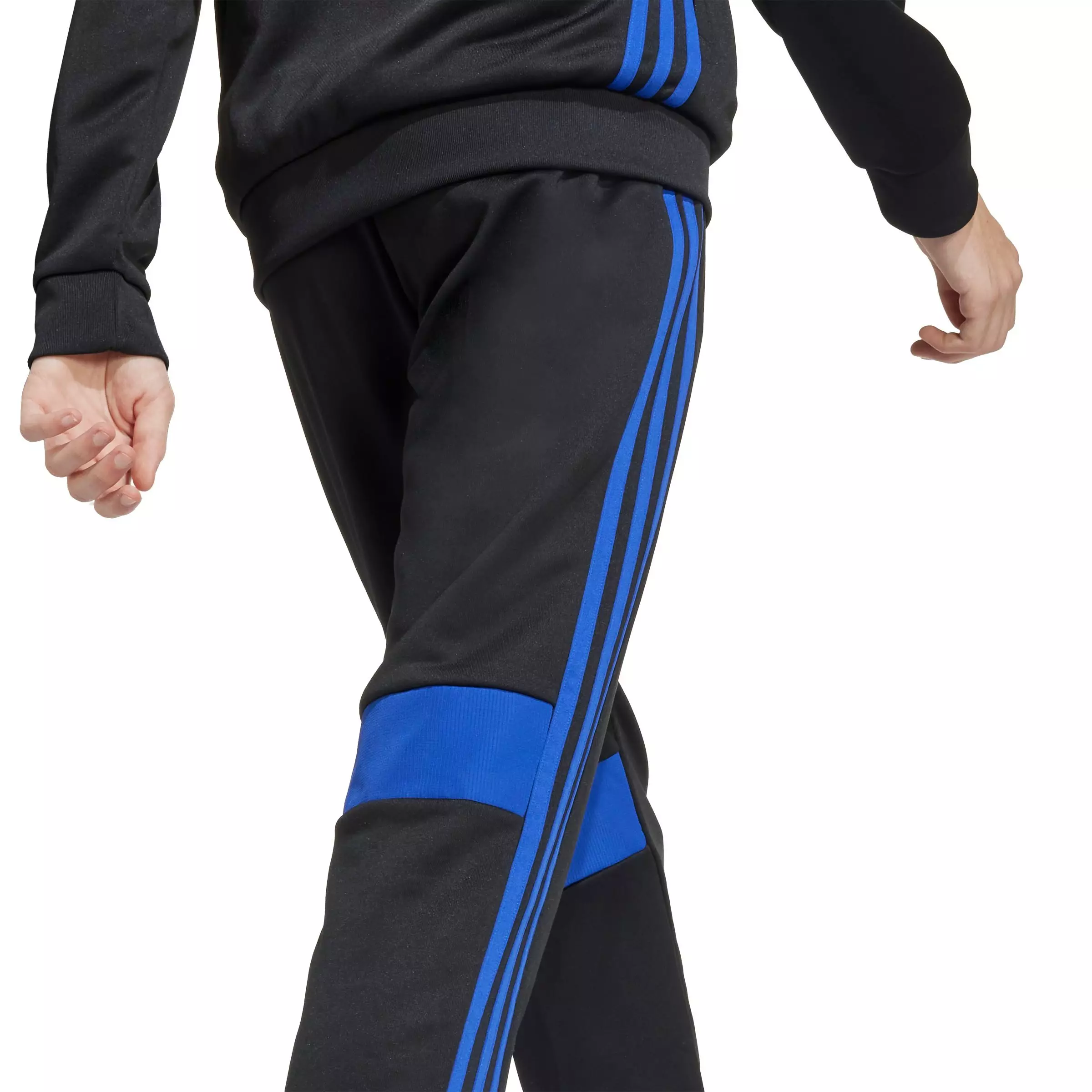 adidas Big Boys' Tiro 25 Essentials Sweat Tracksuit Bottom - Black - BLACK
