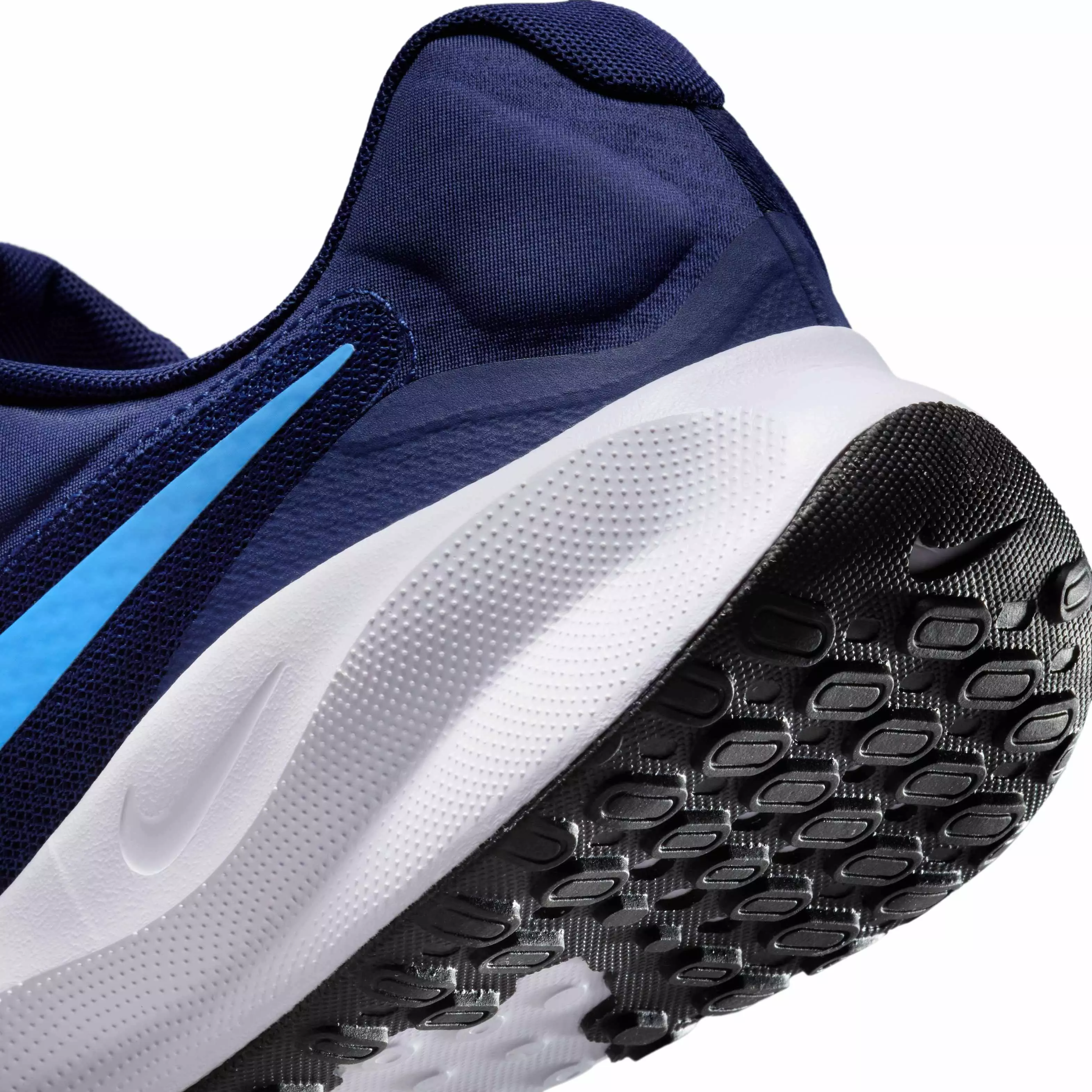 Nike Revolution 7 "Blue Void/White/Black/University Blue" Men's Wide Running Shoe - BLUE/WHITE/BLACK