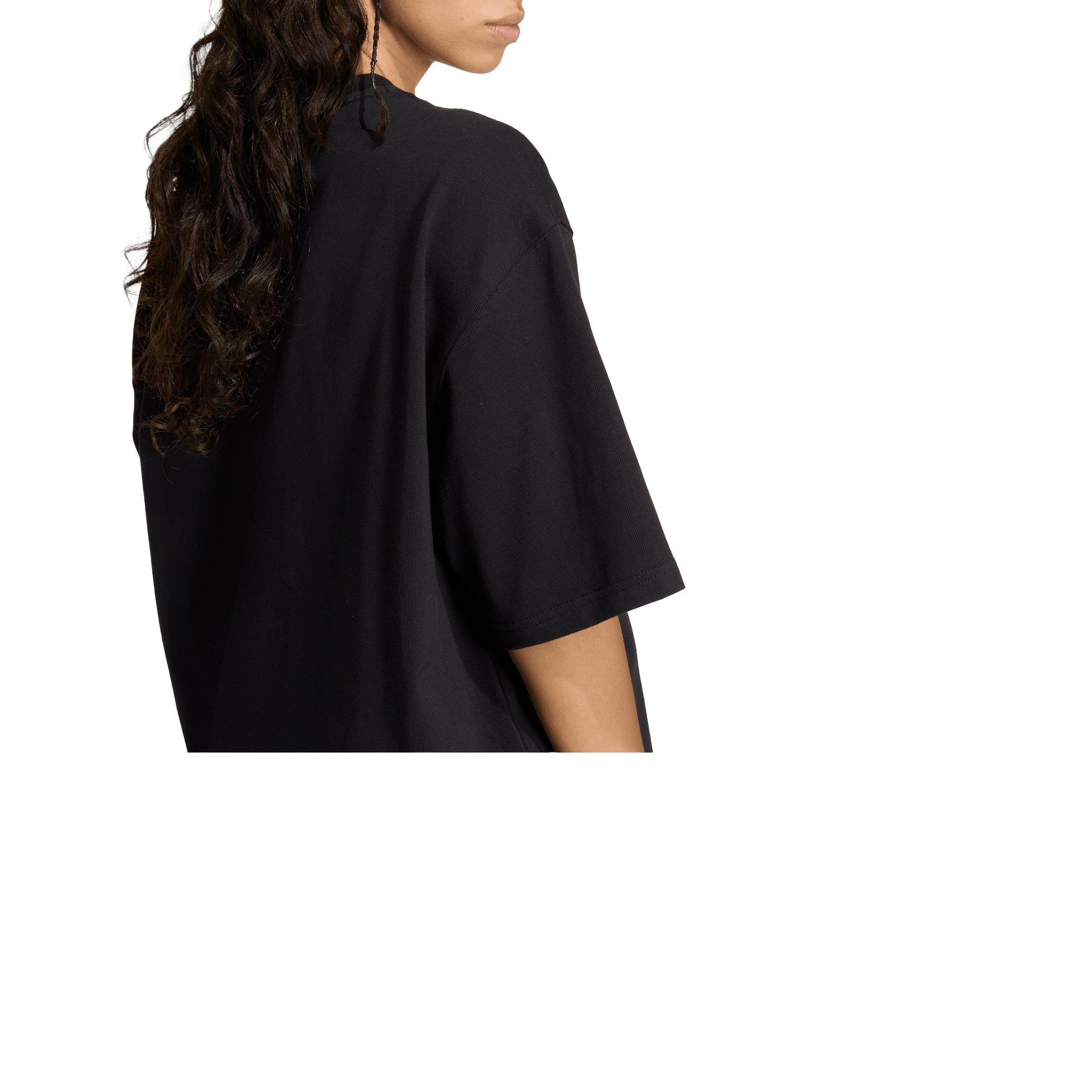 adidas Originals Women's AOP T-Shirt - Black - BLACK Thumbnail View 4