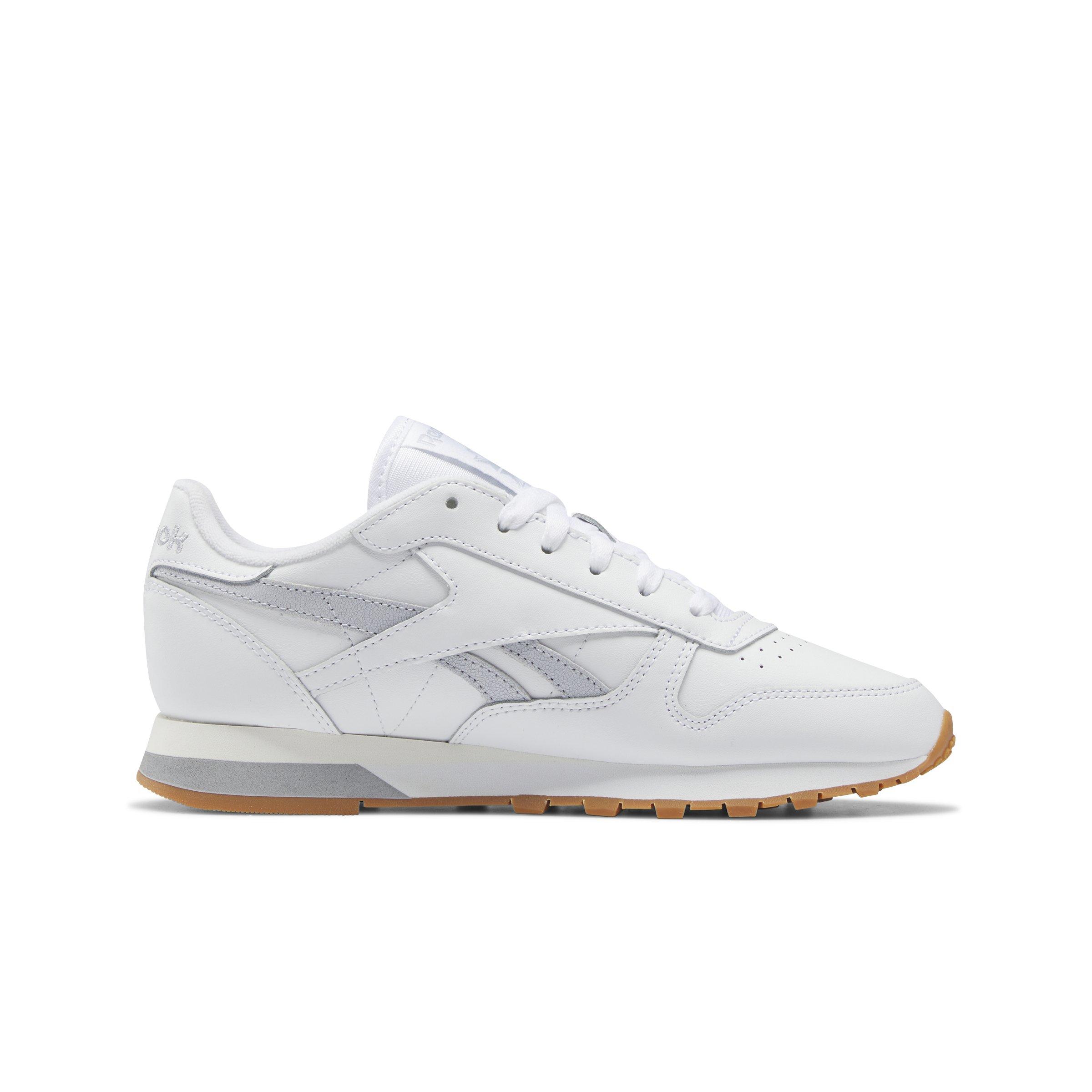 Reebok Classic Leather "Ftwr White/Grey/Gum" Women's Shoe - WHITE/GREY Thumbnail View 2