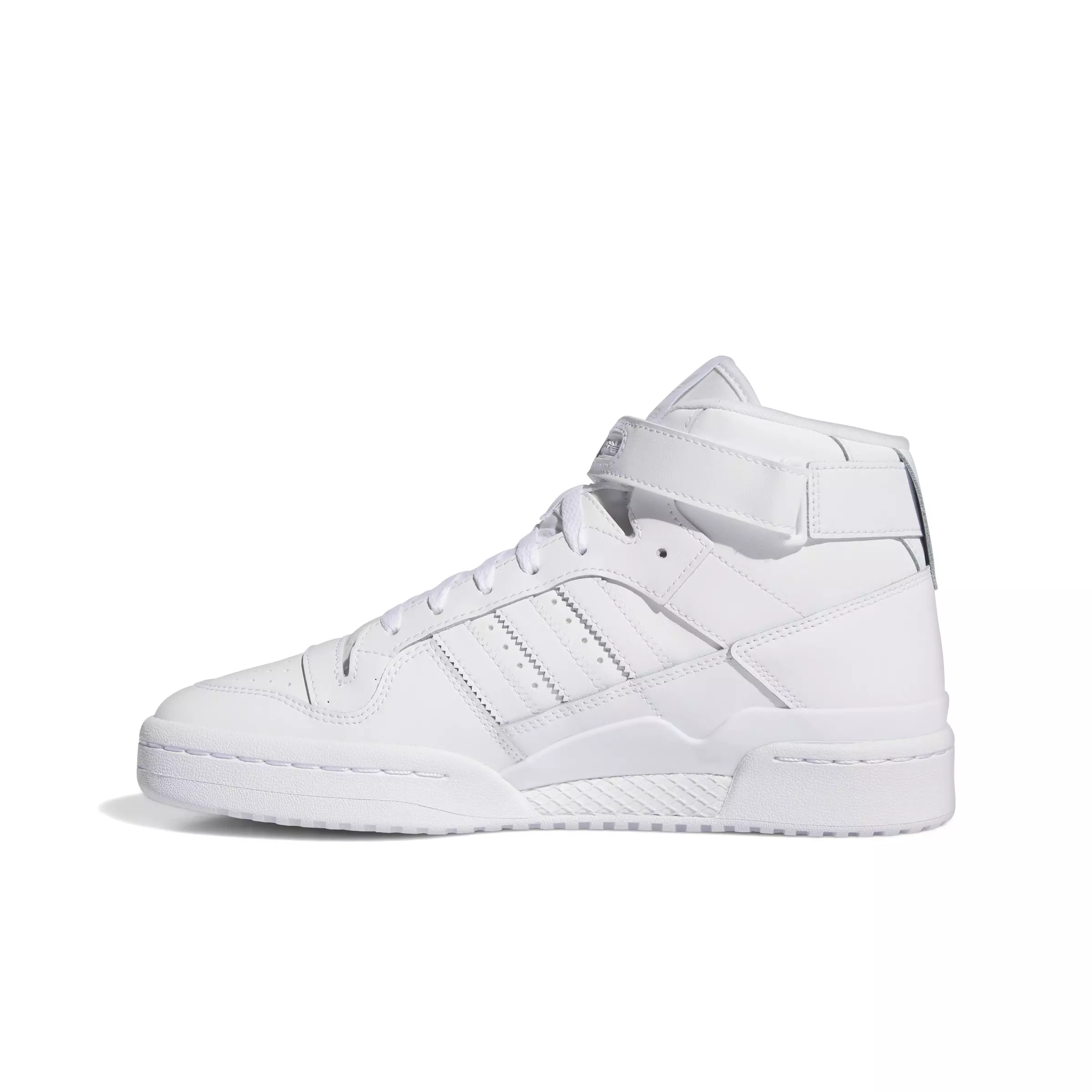 adidas Forum Mid "Ftwr White/Crystal White/Ftwr White" Men's Shoe - WHITE/WHITE/WHITE