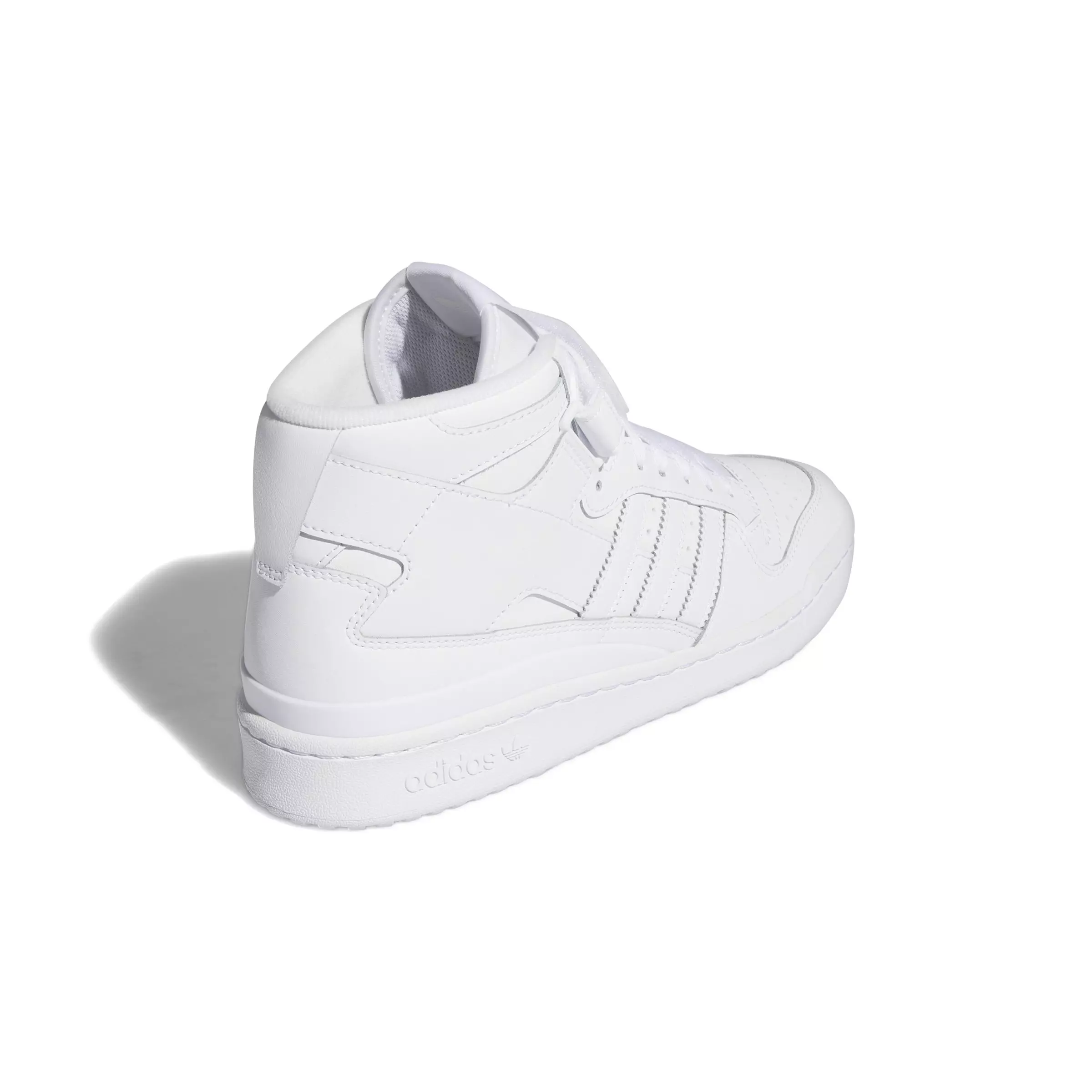 adidas Forum Mid "Ftwr White/Crystal White/Ftwr White" Men's Shoe - WHITE/WHITE/WHITE