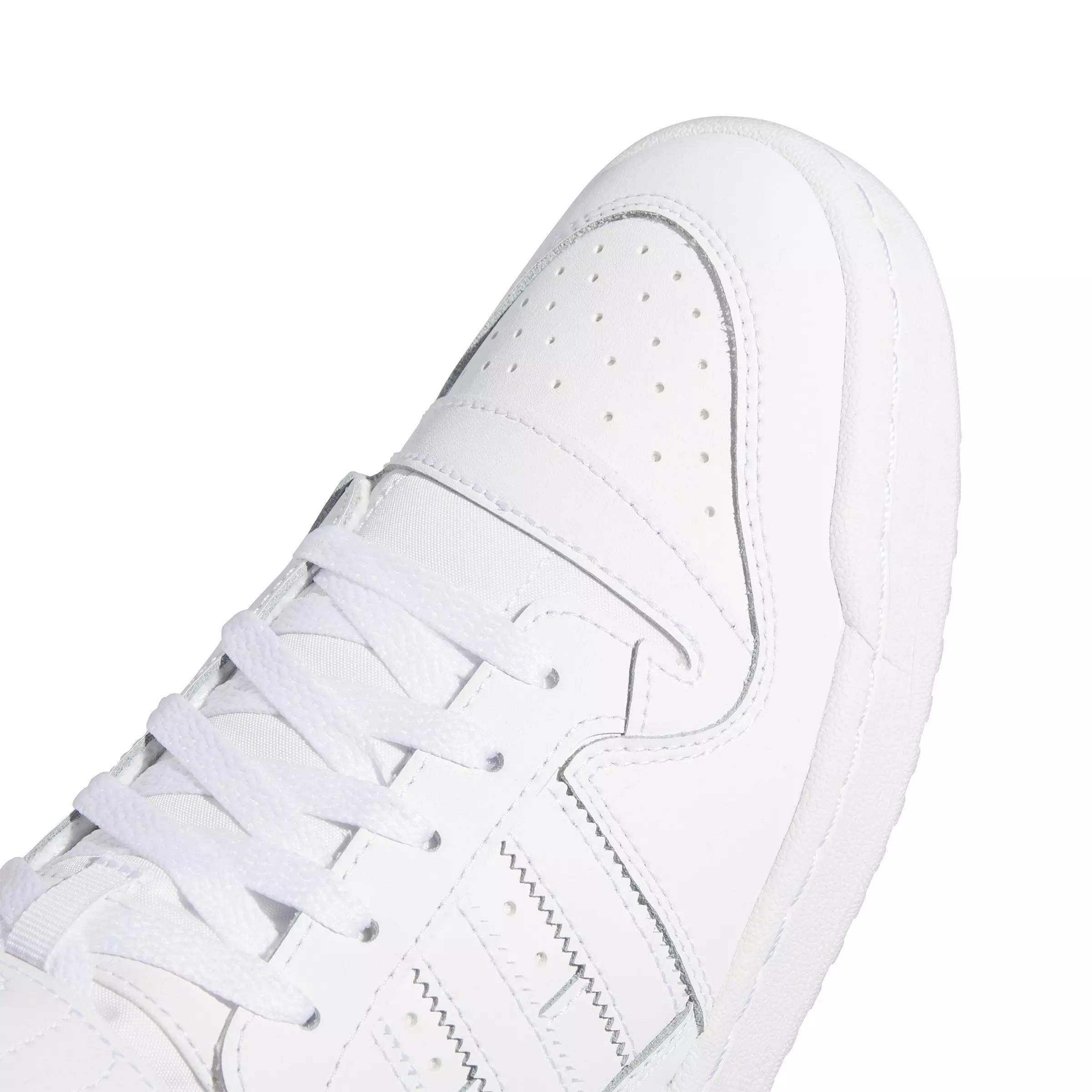 adidas Forum Mid "Ftwr White/Crystal White/Ftwr White" Men's Shoe - WHITE/WHITE/WHITE