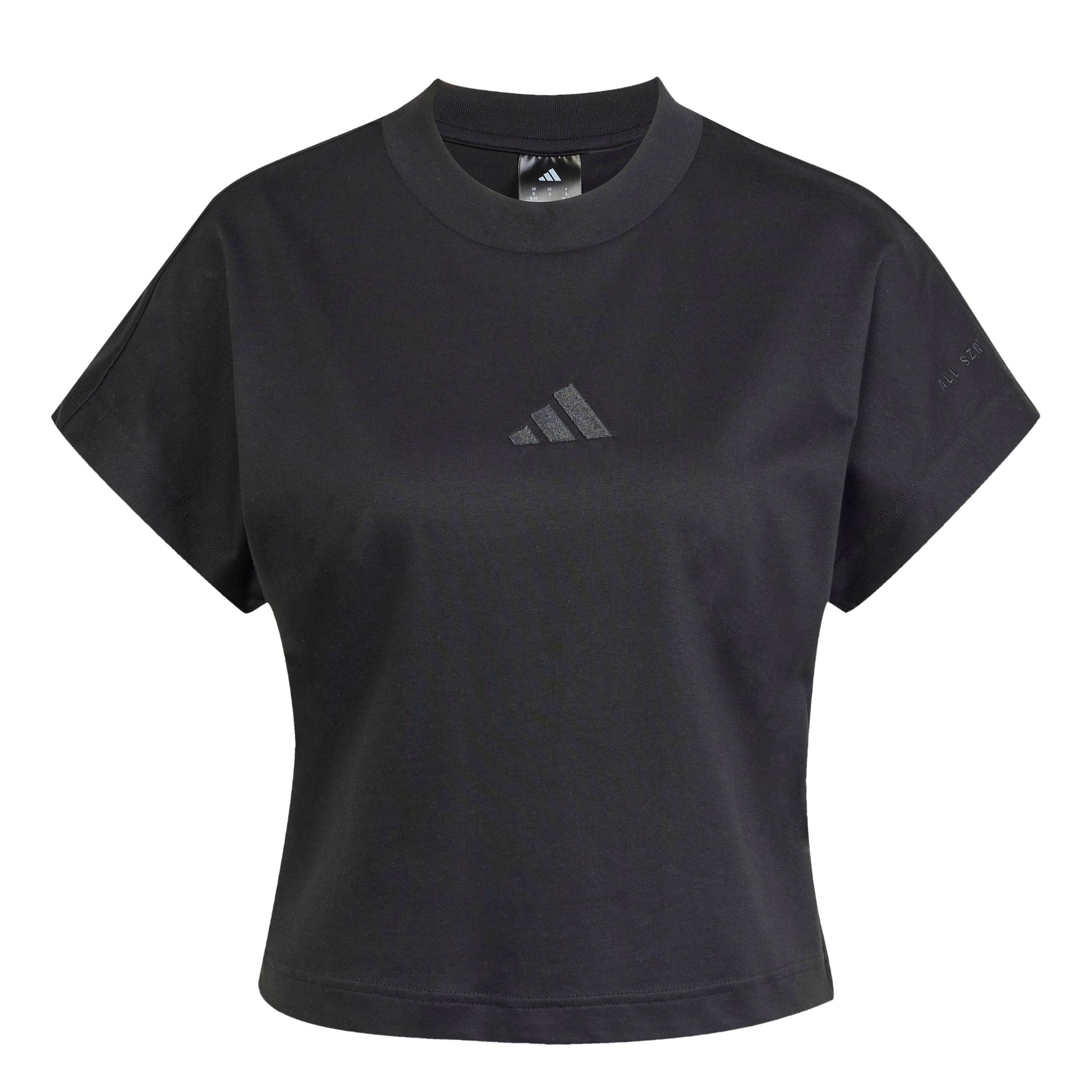 adidas Women's ALL SZN T-Shirt - Black - BLACK Thumbnail View 6