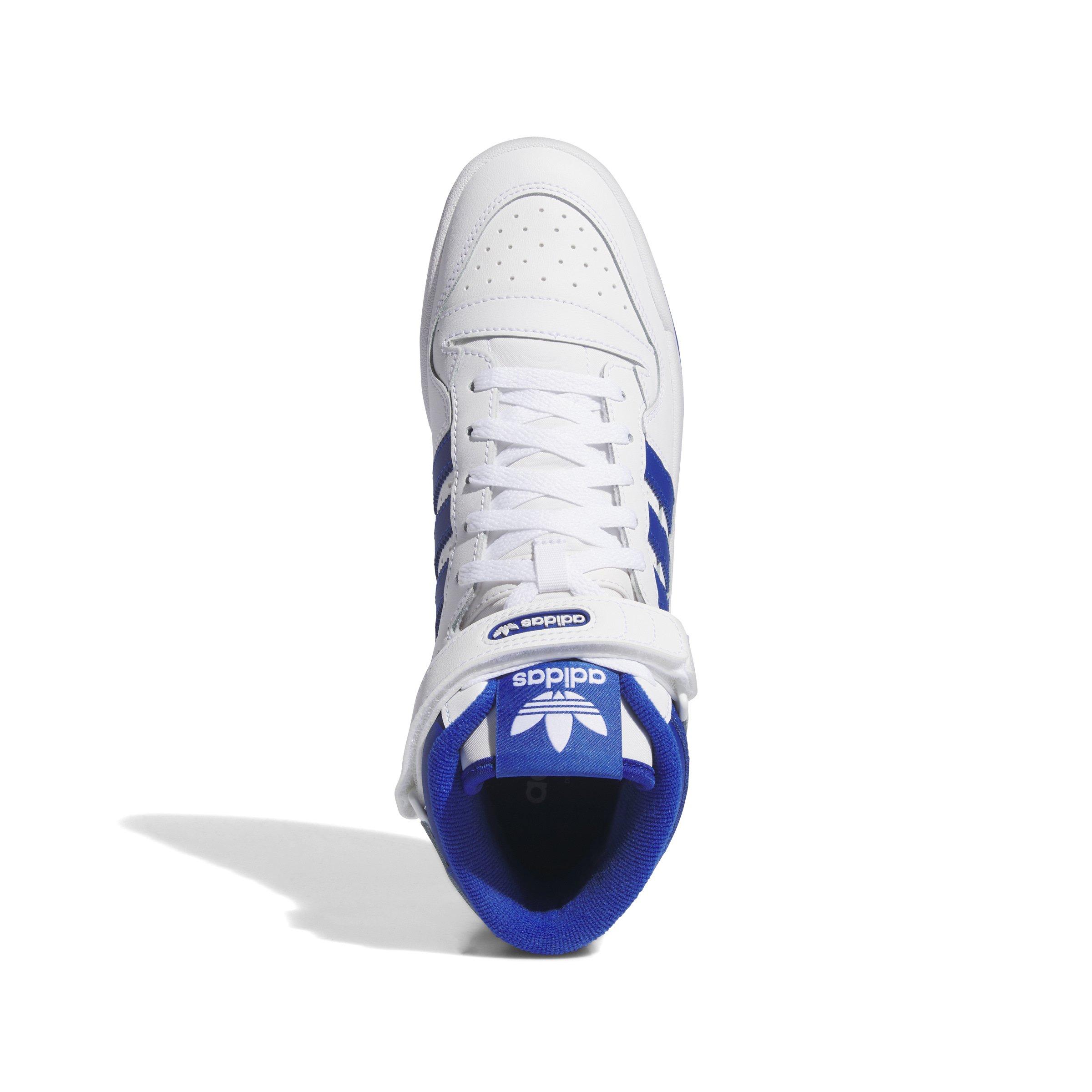 adidas Forum Mid "Ftwr White/Team Royal Blue/Ftwr White" Men's Shoe - WHITE/ROYAL/WHITE Thumbnail View 5