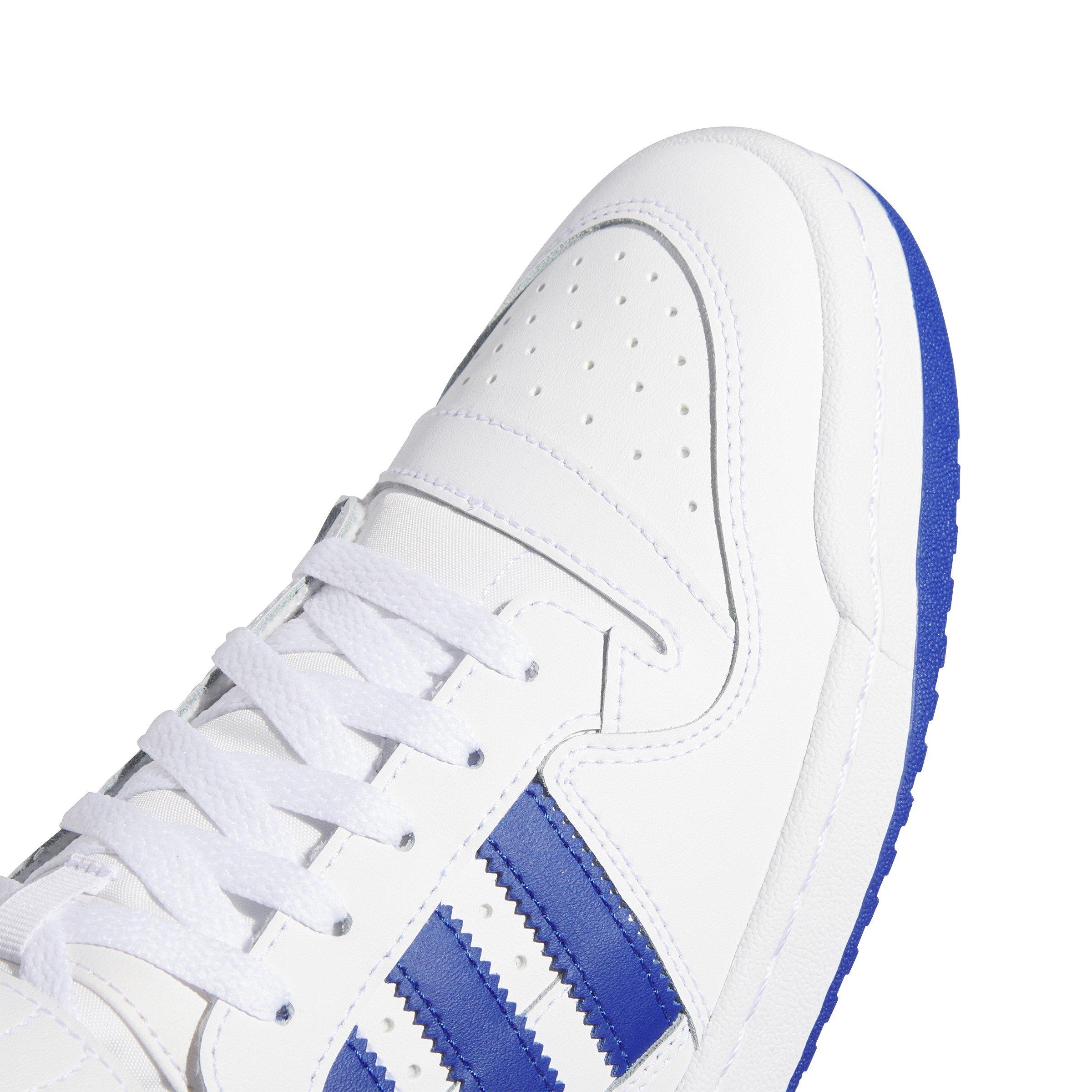 adidas Forum Mid "Ftwr White/Team Royal Blue/Ftwr White" Men's Shoe - WHITE/ROYAL/WHITE Thumbnail View 7