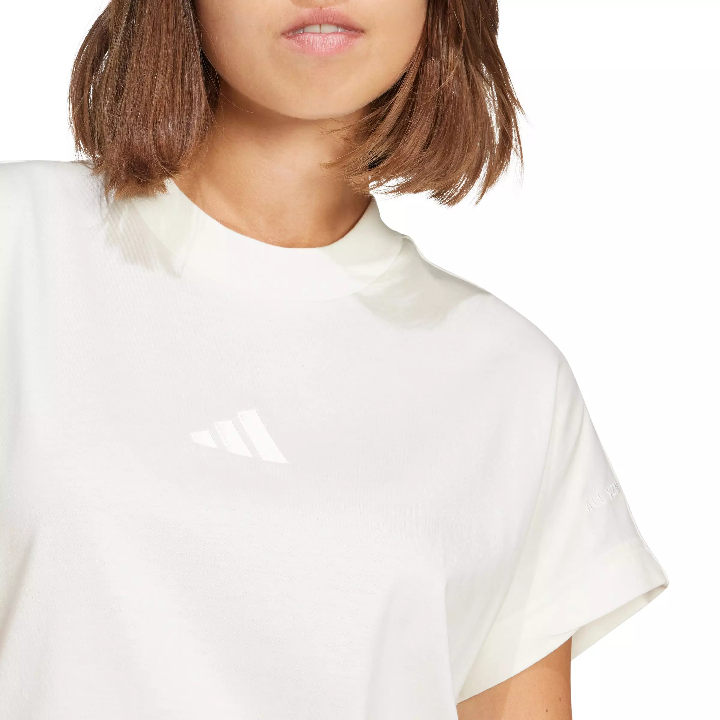 adidas Women's ALL SZN T-Shirt - Off-White - OFF-WHITE