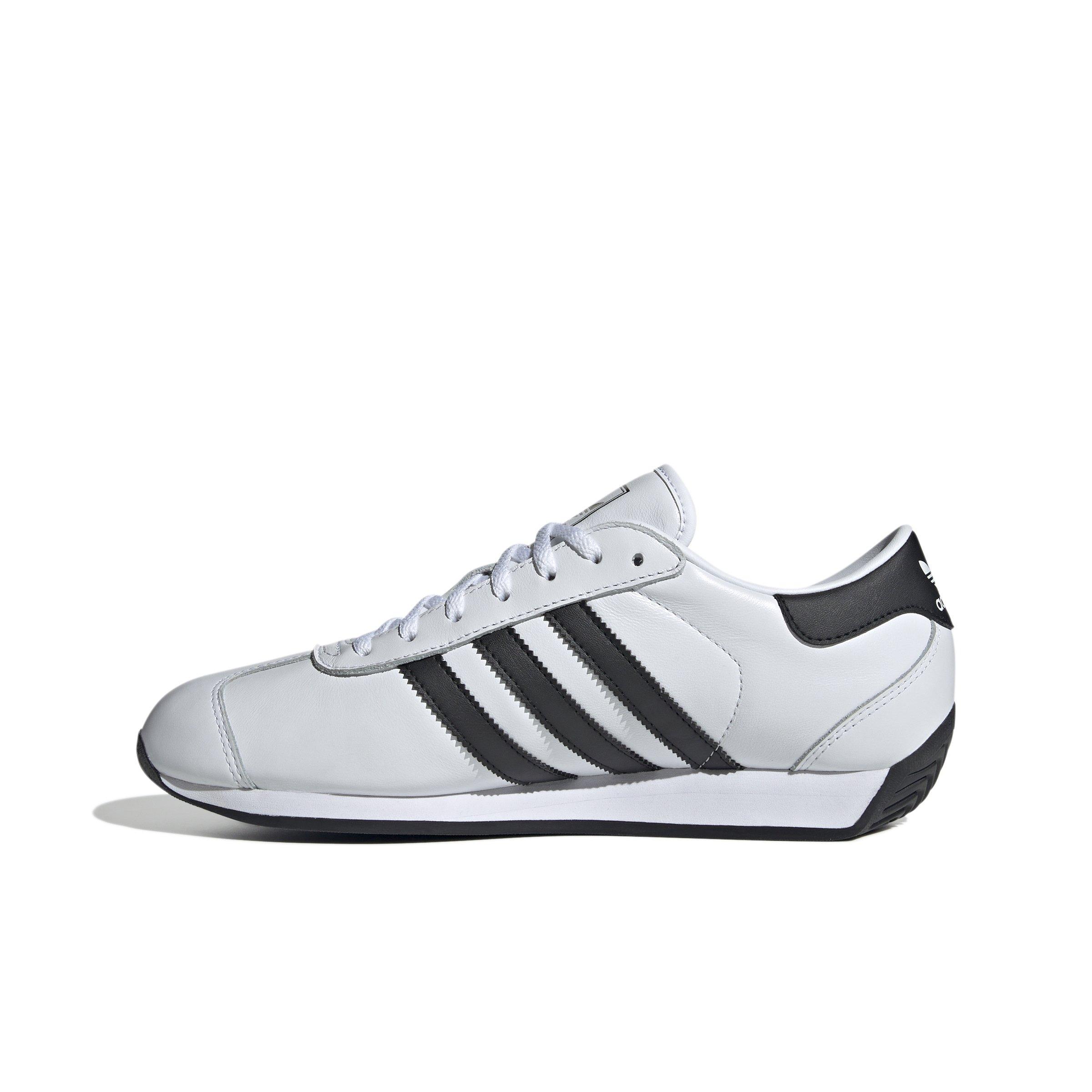 adidas Originals Country II "Ftwr White/Core Black/Ftwr White" Men's Shoe - WHITE/BLACK/WHITE Thumbnail View 2