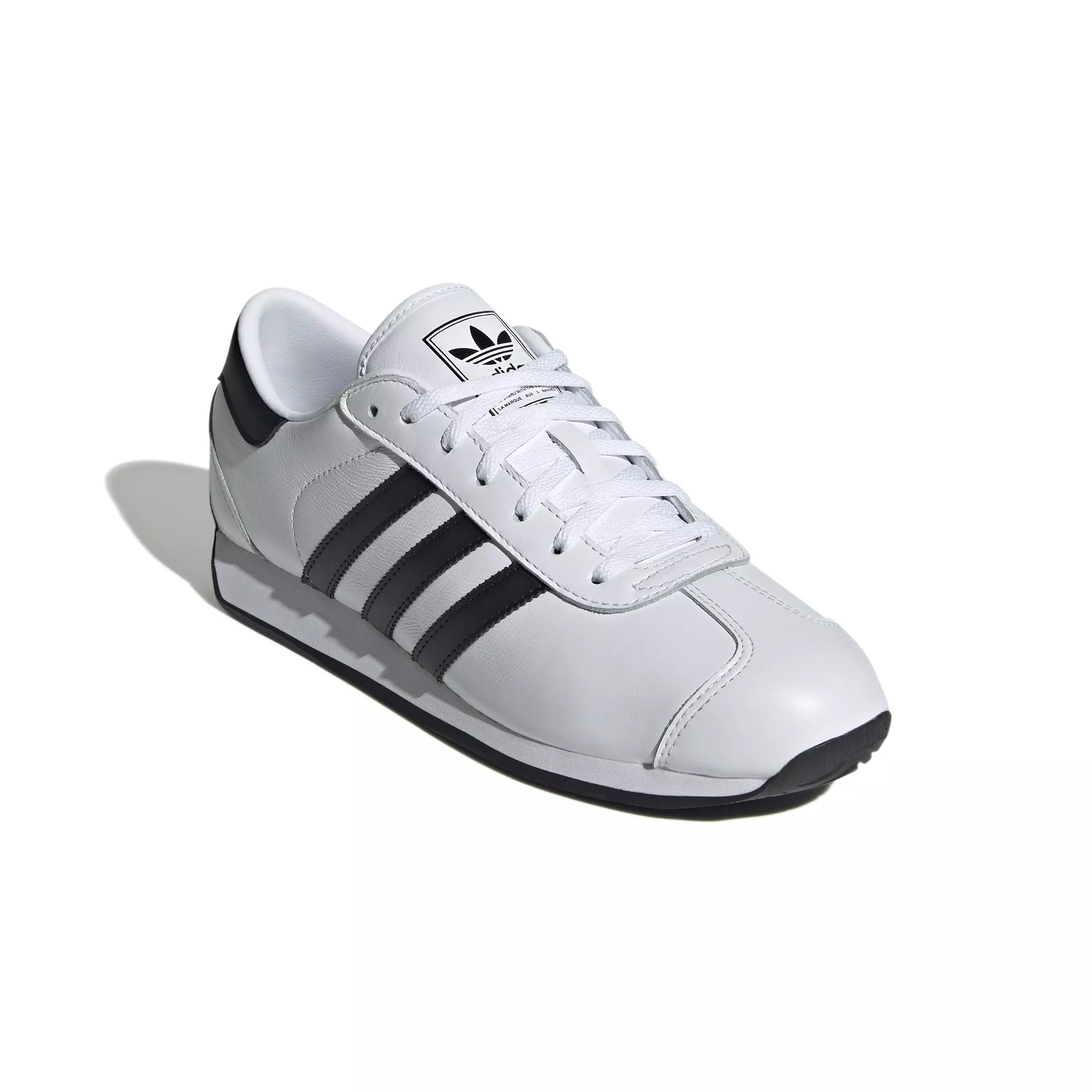 adidas Originals Country II "Ftwr White/Core Black/Ftwr White" Men's Shoe - WHITE/BLACK/WHITE
