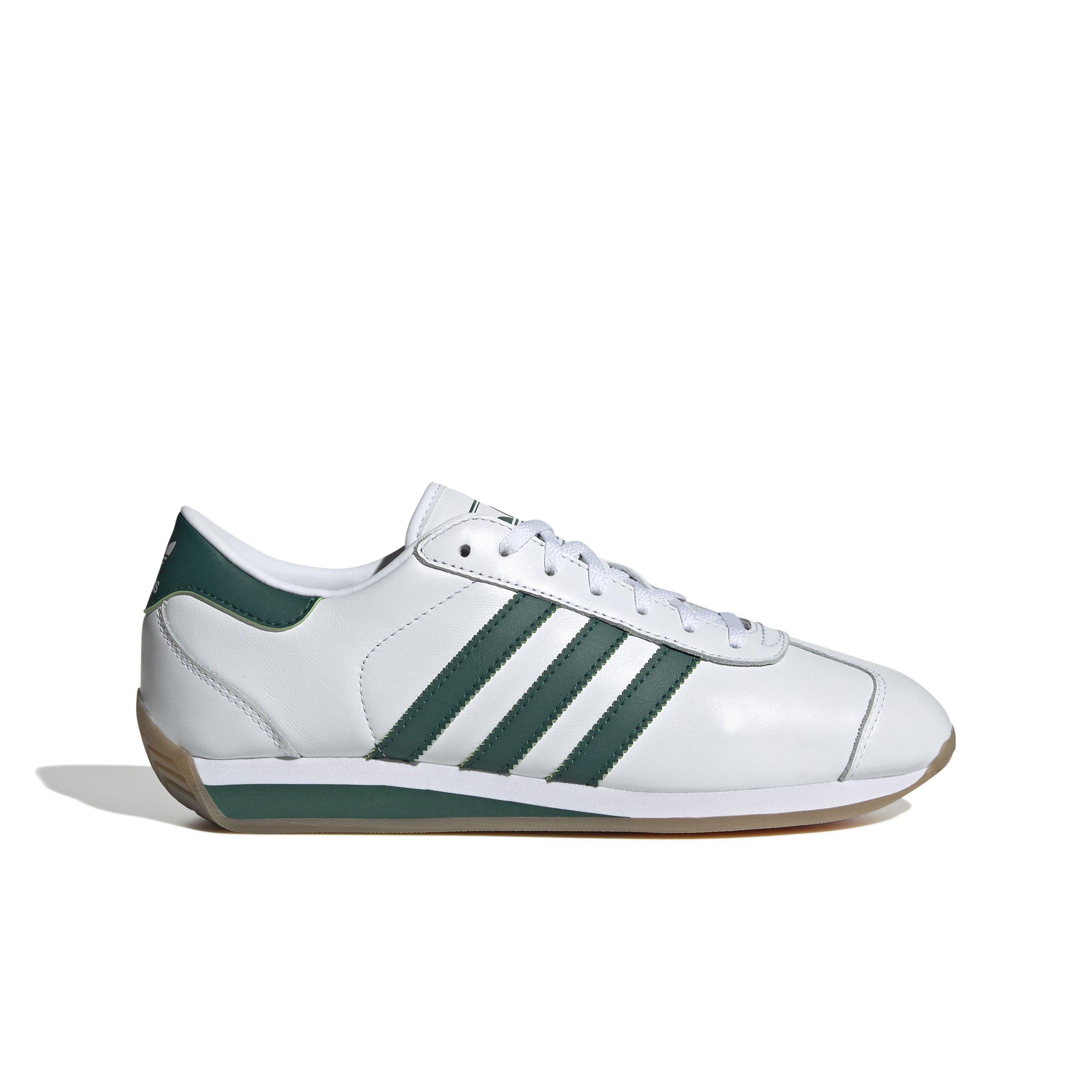 adidas Originals Country II "Ftwr White/Collegiate Green/Ftwr White" Men's Shoe - WHITE/GREEN/WHITE Thumbnail View 1