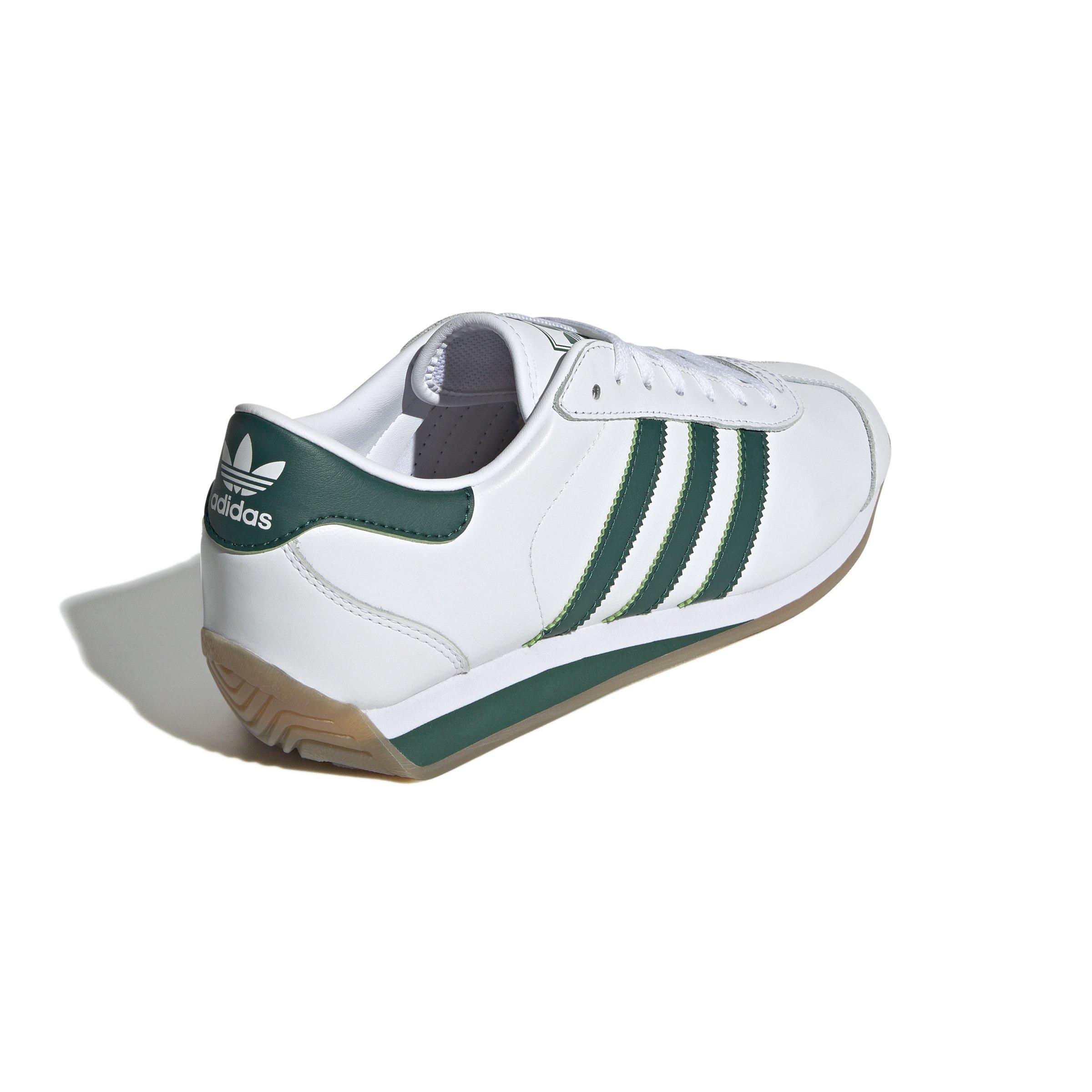 adidas Originals Country II "Ftwr White/Collegiate Green/Ftwr White" Men's Shoe - WHITE/GREEN/WHITE Thumbnail View 4