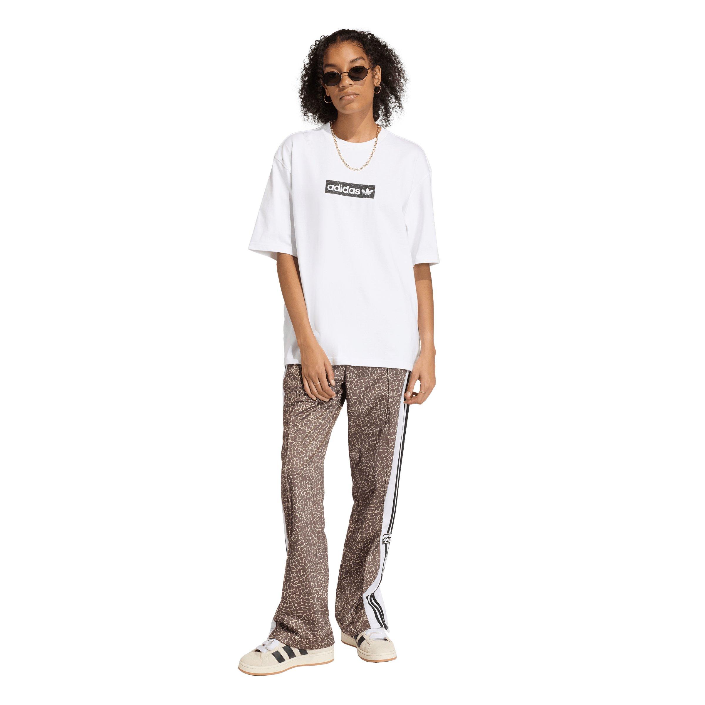 adidas Originals Women's AOP T-Shirt - White - WHITE Thumbnail View 5