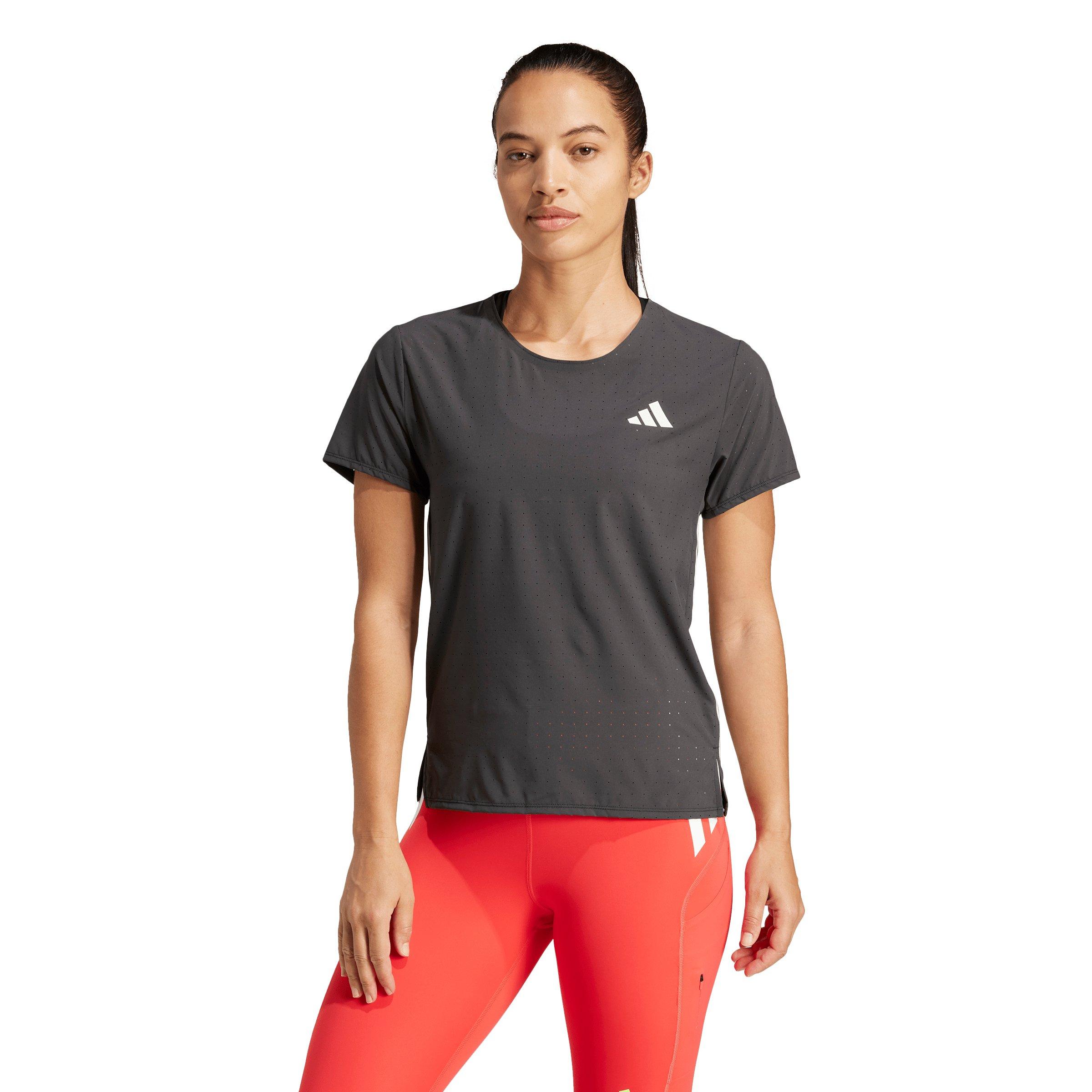 adidas Women's Adizero Running Tee - Black - BLACK Thumbnail View 1