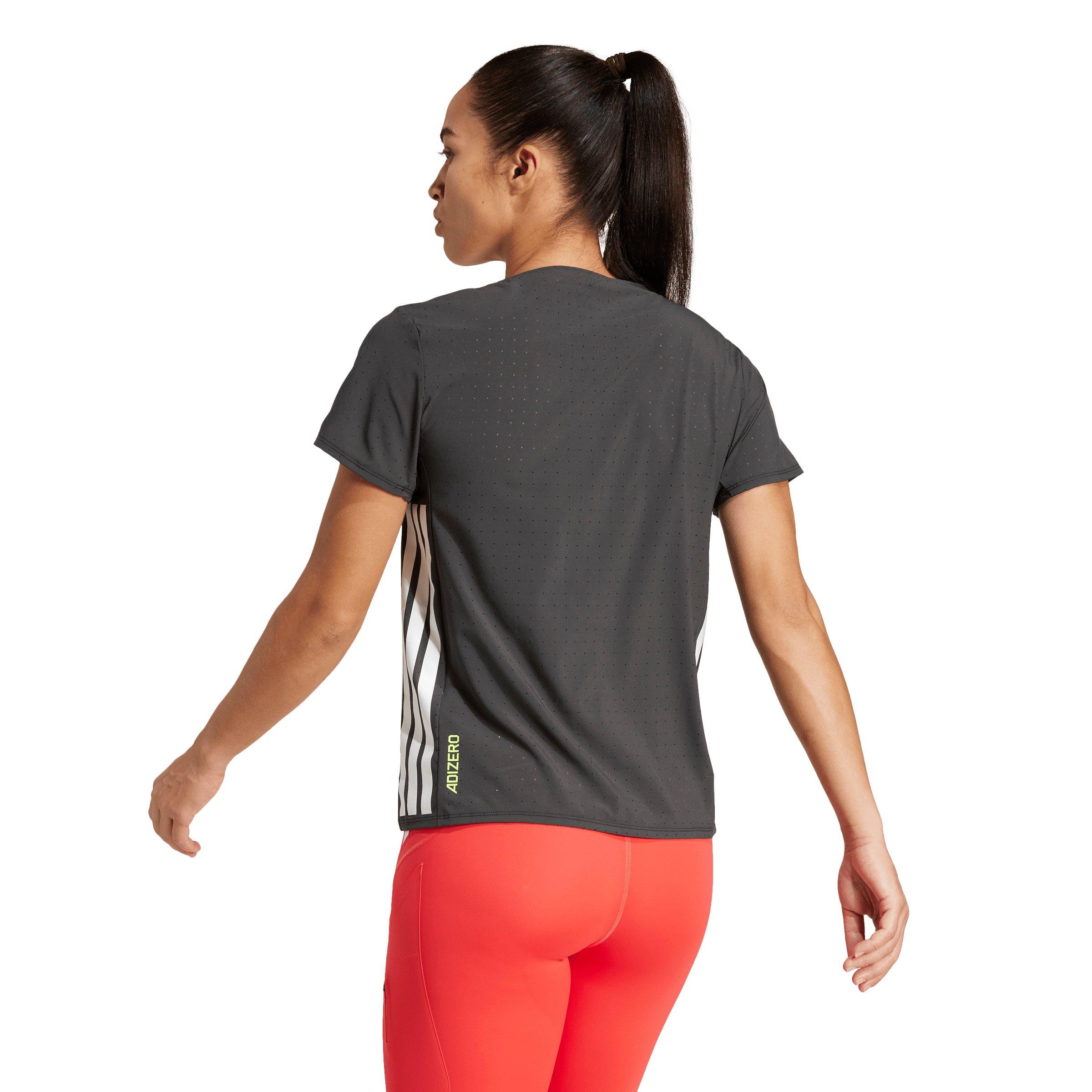 adidas Women's Adizero Running Tee - Black - BLACK Thumbnail View 2