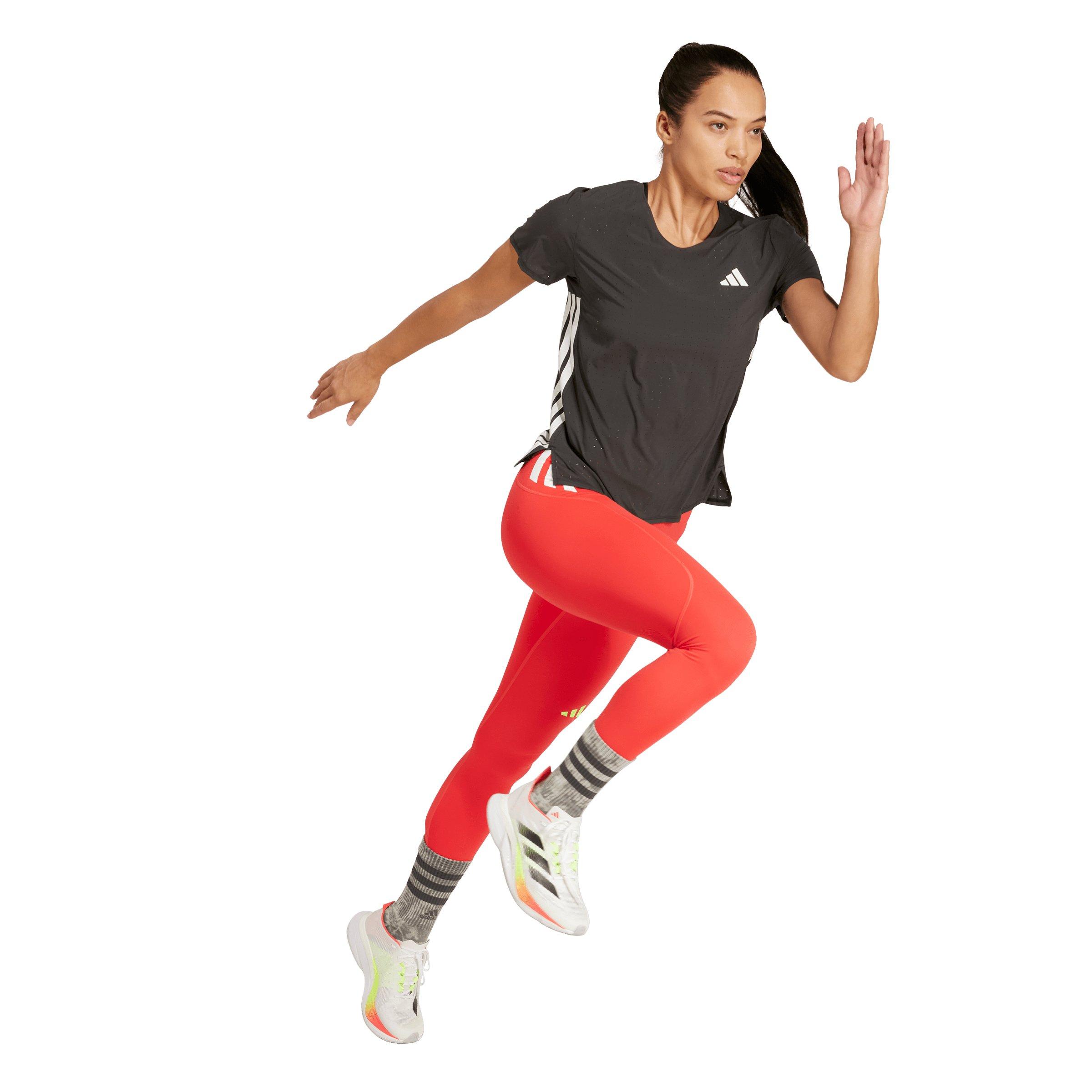 adidas Women's Adizero Running Tee - Black - BLACK Thumbnail View 5