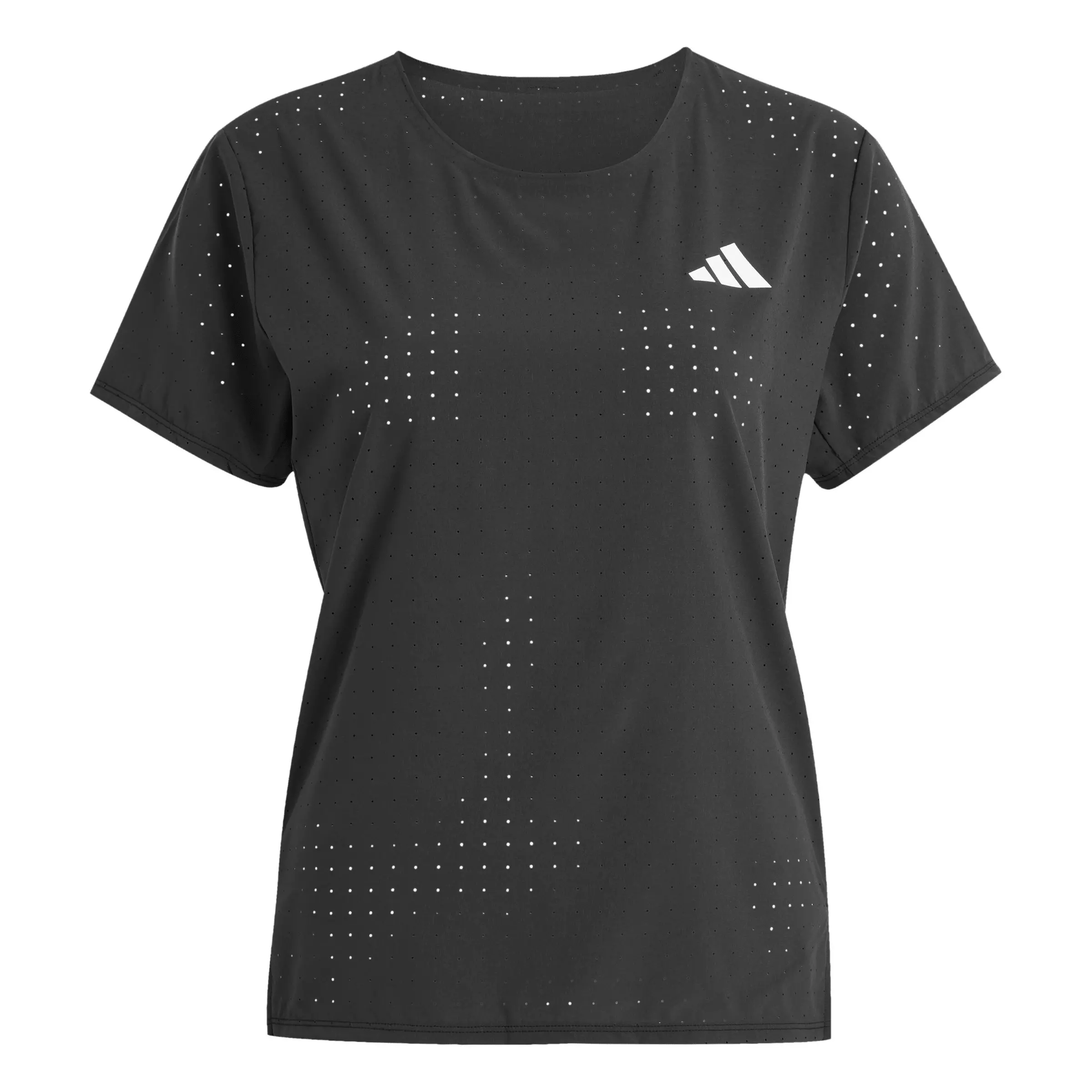 adidas Women's Adizero Running Tee - Black - BLACK