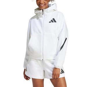 adidas Women's Z.N.E. Full-Zip Hooded Jacket - White