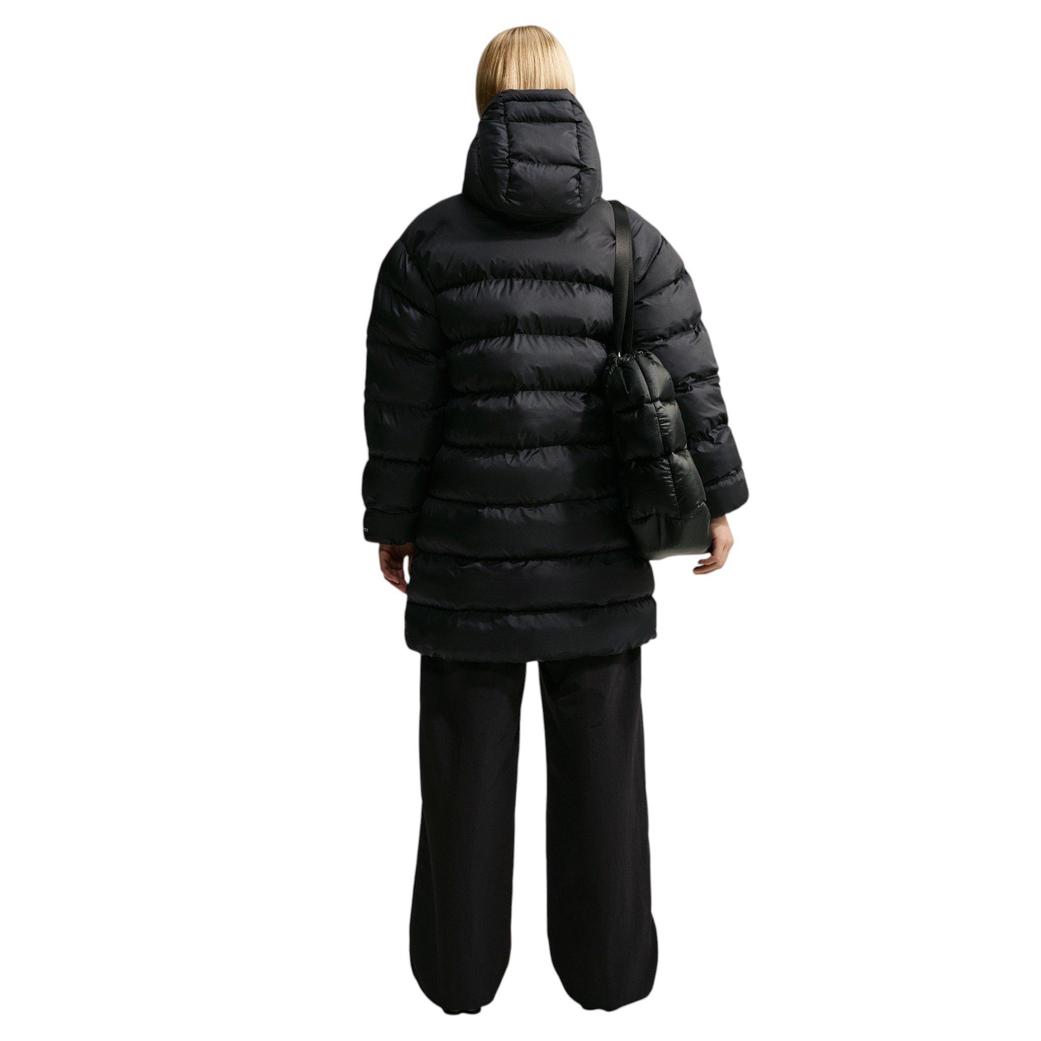 Nike Women's Sportswear Classic Loose Therma-FIT Hooded Parka - Black/Off-White - BLACK/OFF-WHITE