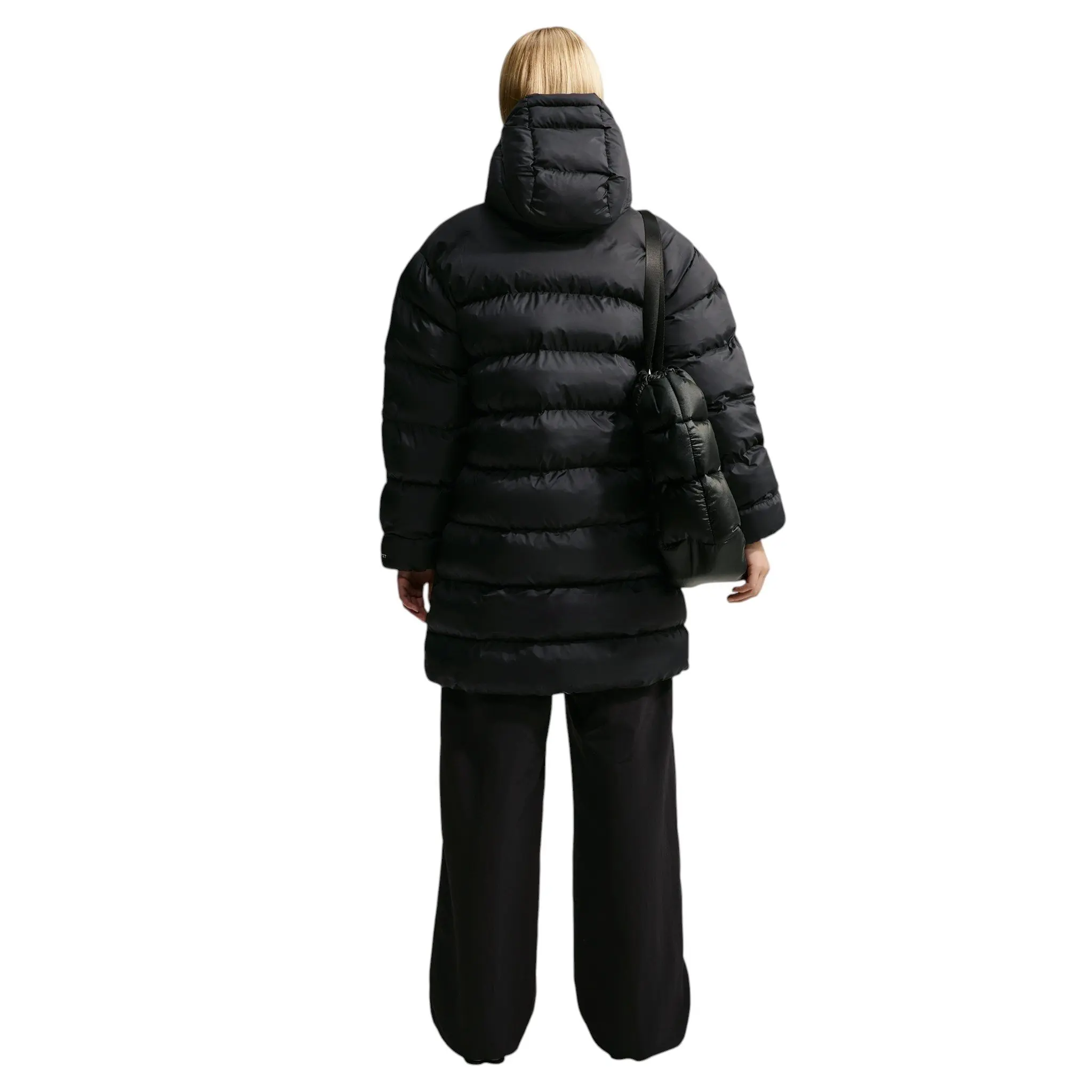 Nike Women's Sportswear Classic Loose Therma-FIT Hooded Parka - Black/Off-White - BLACK/OFF-WHITE
