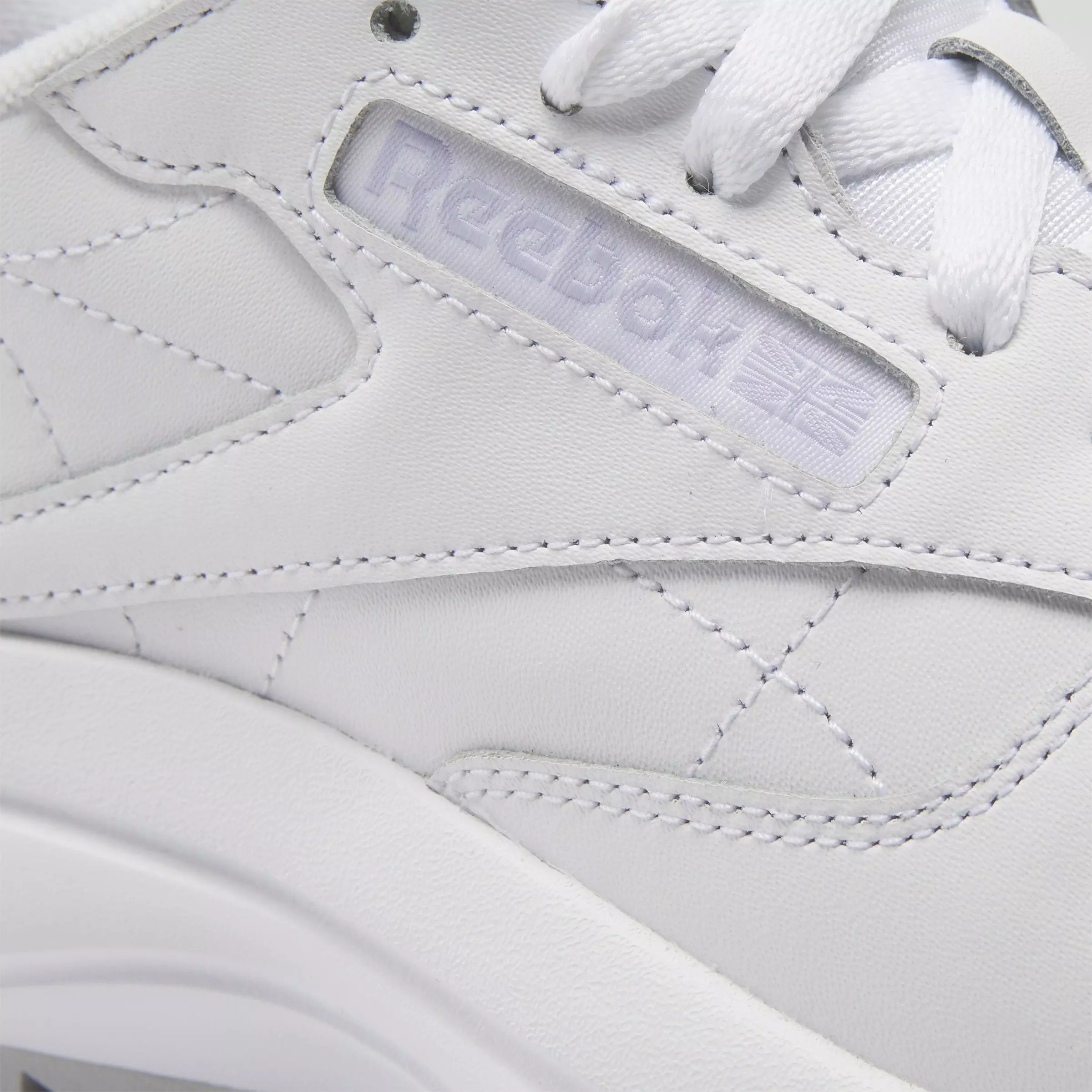 Reebok Classic Leather SP Extra "Ftwr White/White/Grey" Women's Shoe - WHITE/GREY