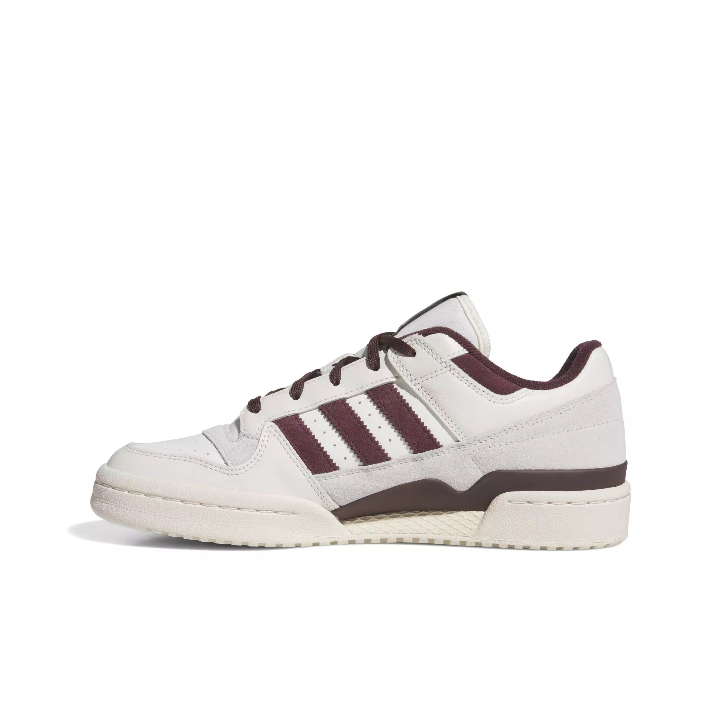 adidas Forum Low CL "Cloud White/Aurora Ruby/Wonder White" Men's Shoe - WHITE/RUBY/WHITE
