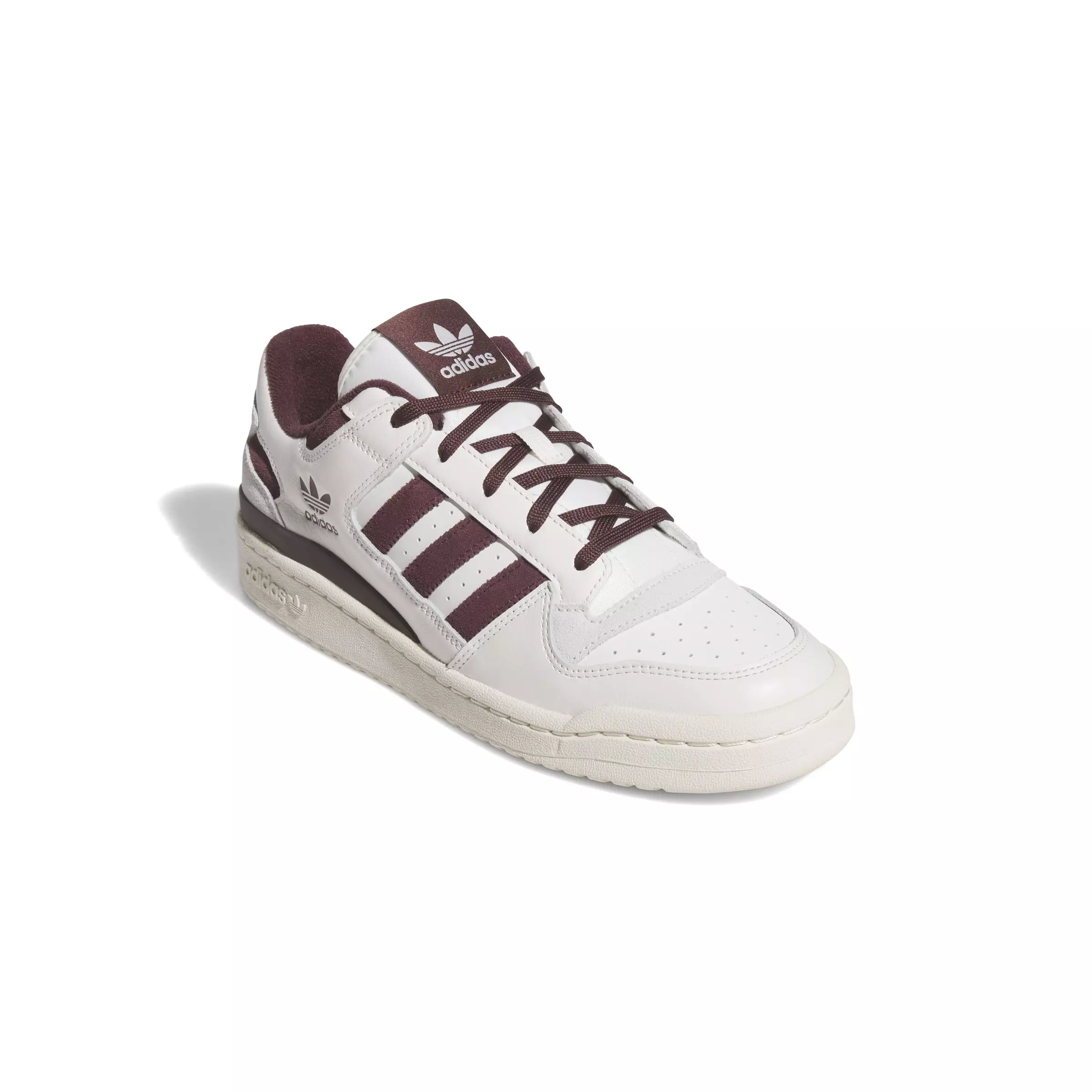 adidas Forum Low CL "Cloud White/Aurora Ruby/Wonder White" Men's Shoe - WHITE/RUBY/WHITE
