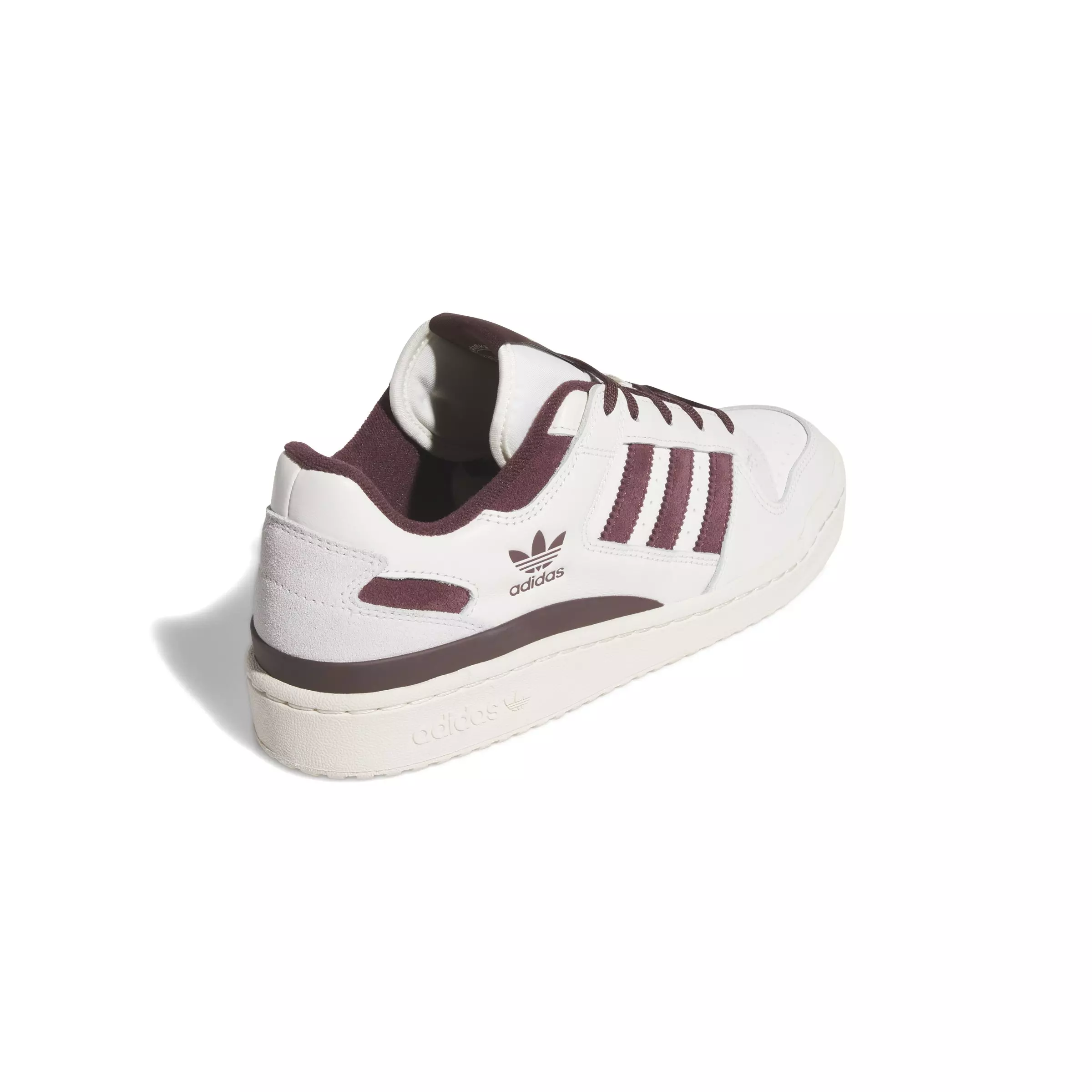 adidas Forum Low CL "Cloud White/Aurora Ruby/Wonder White" Men's Shoe - WHITE/RUBY/WHITE