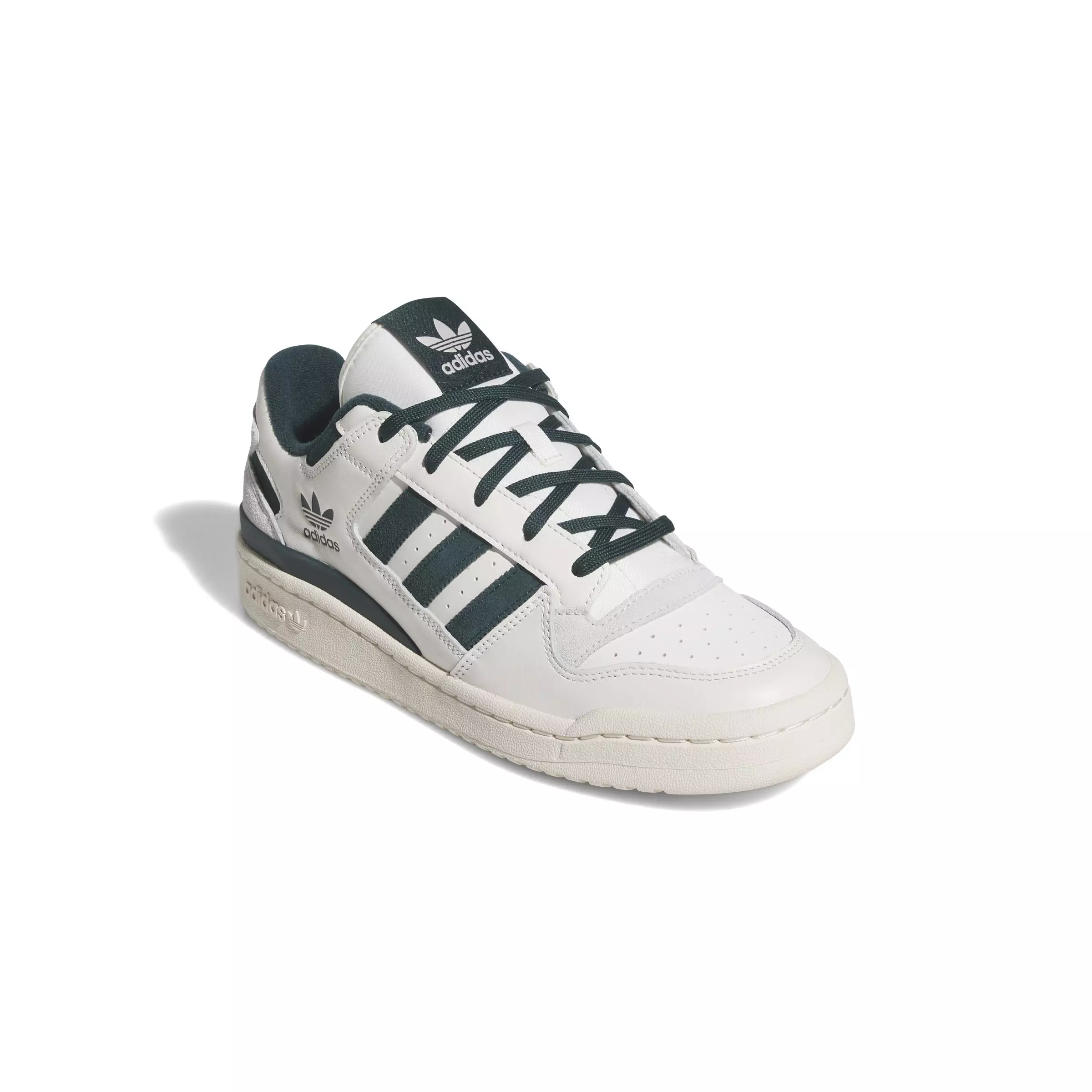 adidas Forum Low CL "Cloud White/Aurora Ivy/Wonder White" Men's Shoe - WHITE/IVY/WHITE