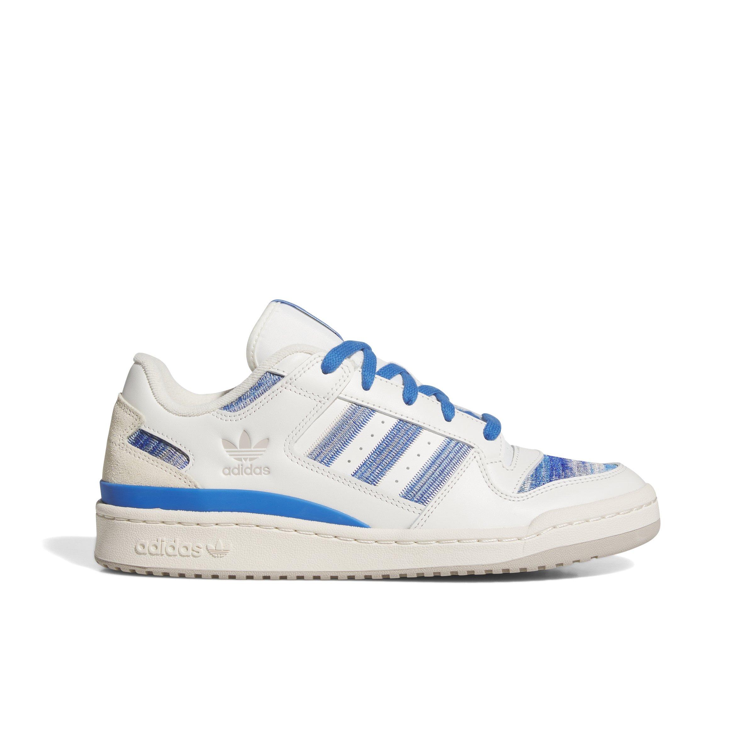 adidas Forum Low CL "Cloud White/Bluebird/Team Royal Blue" Men's Shoe - WHITE/BLUEBIRD/ROYAL Thumbnail View 1